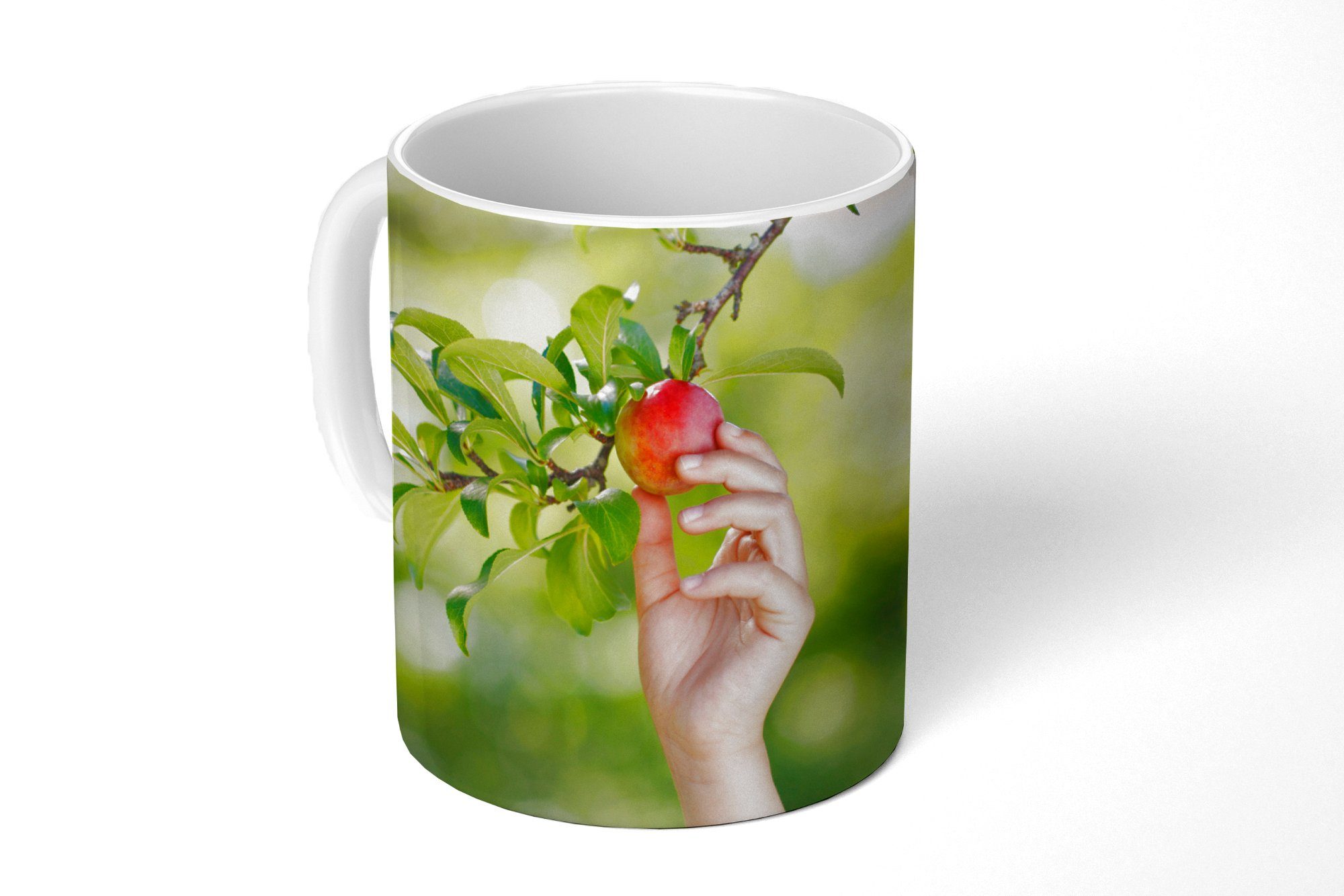 MuchoWow Tasse Obstbäume - Gemüsegarten - Apfel, Keramik, Kaffeetassen, Teetasse, Becher, Teetasse, Geschenk