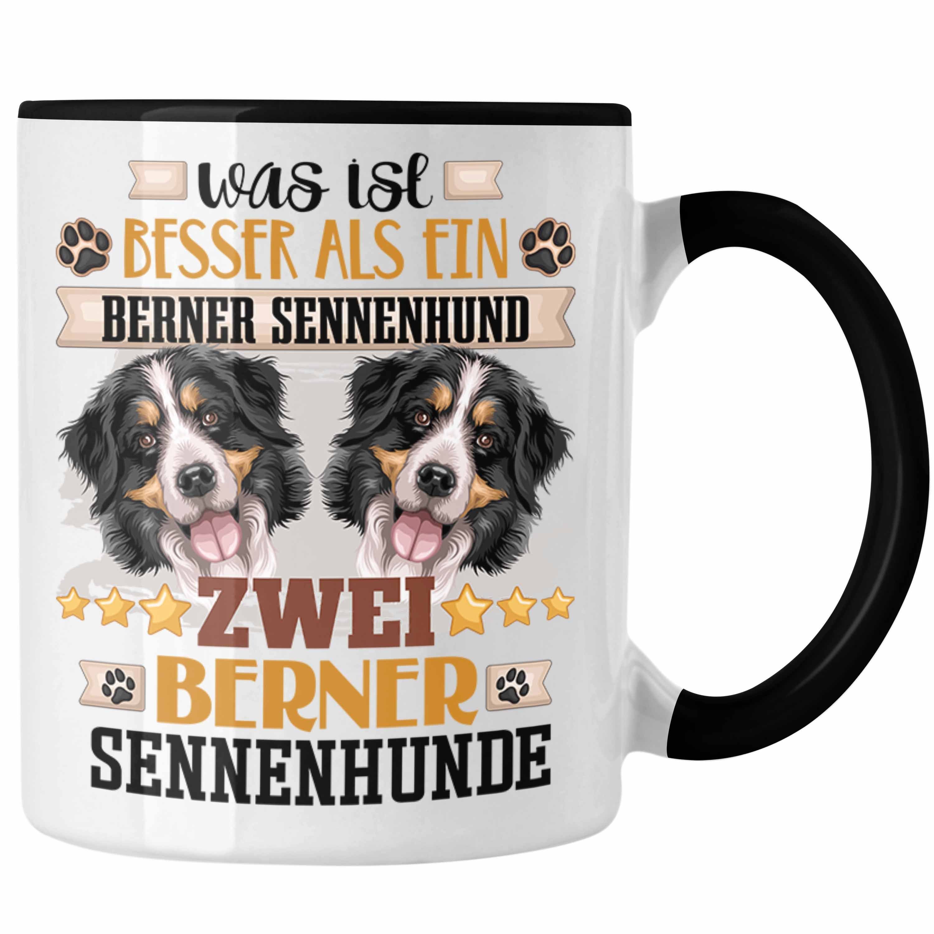 Trendation Tasse Berner Sennenhund Besitzer Tasse Geschenk Lustiger Spruch Geschenkidee Schwarz