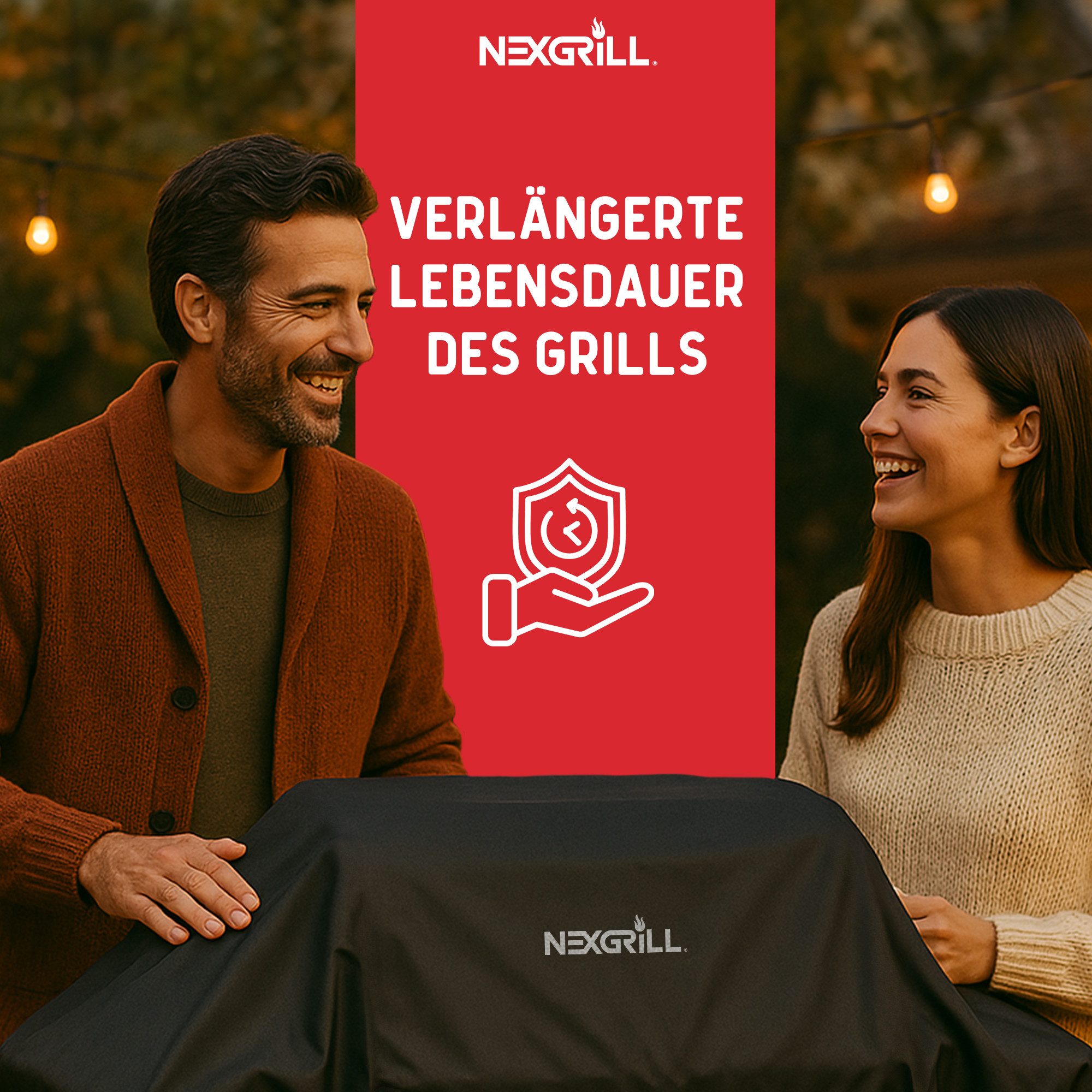nexgrill Grillabdeckhaube Fortress X4 Gasgrill Grillabdeckhaube 60 cm, Schutzhülle für Fortress x4, schwarz, Grillabdeckung wetterfest
