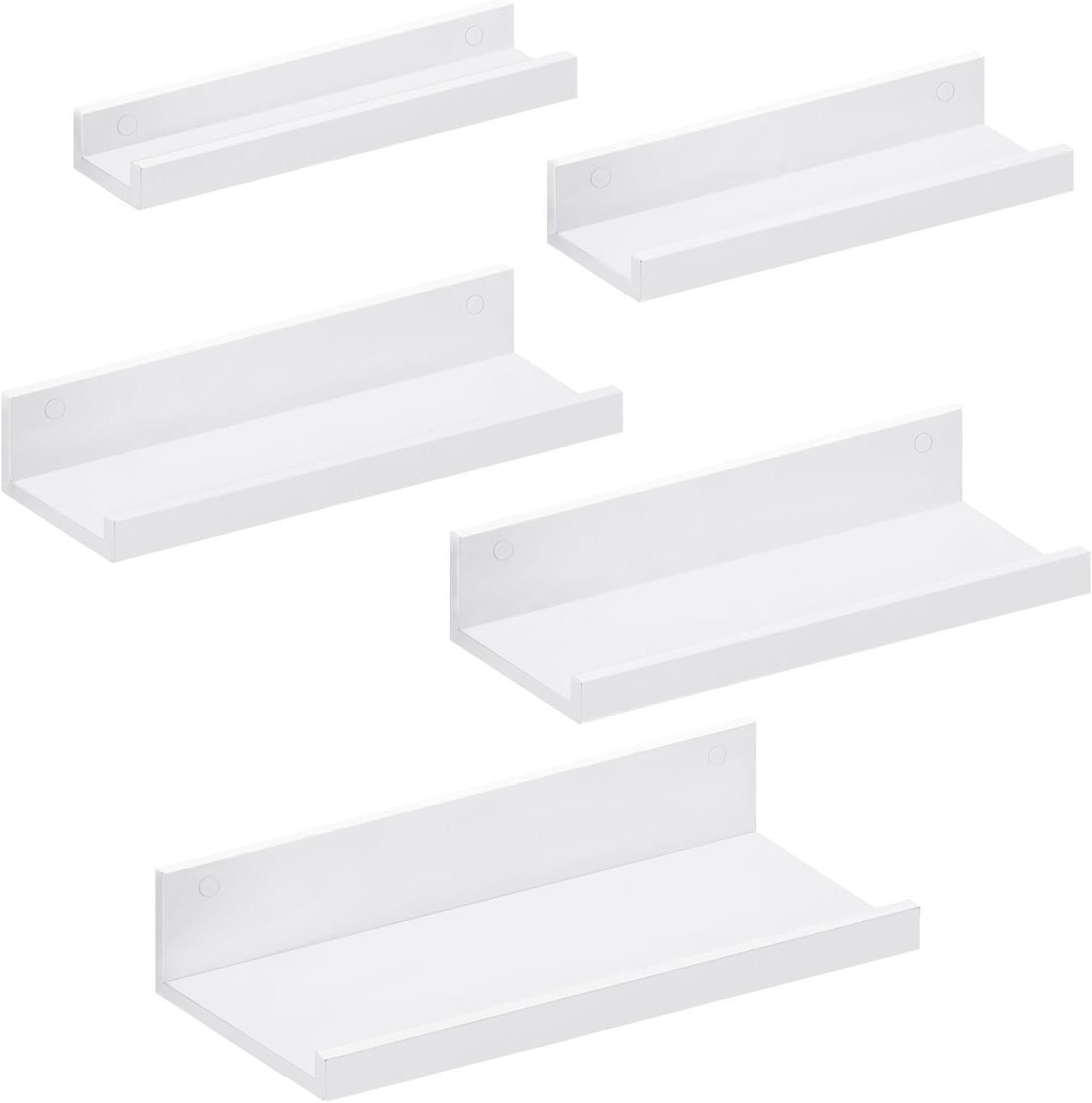 EUGAD Wandregal, 5-tlg., Schweberegal Weiß, verschiedener Größen günstig online kaufen