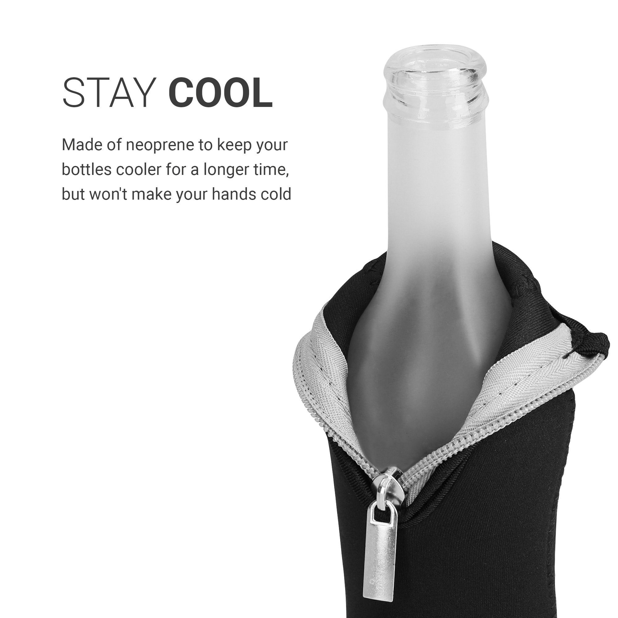 kwmobile Kühltasche 2x 330ml Flasche Flaschenkühler, für Bier und andere Getränke - Neopren Kühler