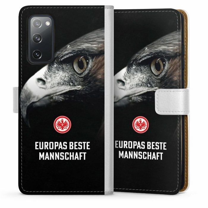 DeinDesign Handyhülle Eintracht Frankfurt Offizielles Lizenzprodukt Europameisterschaft Samsung Galaxy S20 FE 5G Hülle Handy Flip Case Wallet Cover