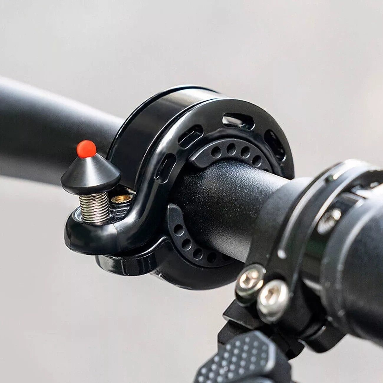 ROCKBROS Fahrradklingel Q- Klingel – Laut, Kompakt, Langlebig & SCHWARZ, 100 dB Sicherheit