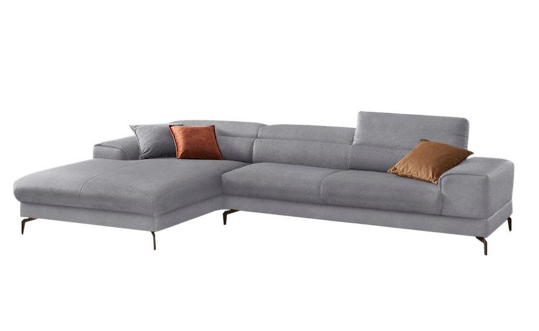 W.SCHILLIG Ecksofa piedroo, Kopfteilverstellung, Sitztiefenverstellung, mit 343cm wahlweise Breite