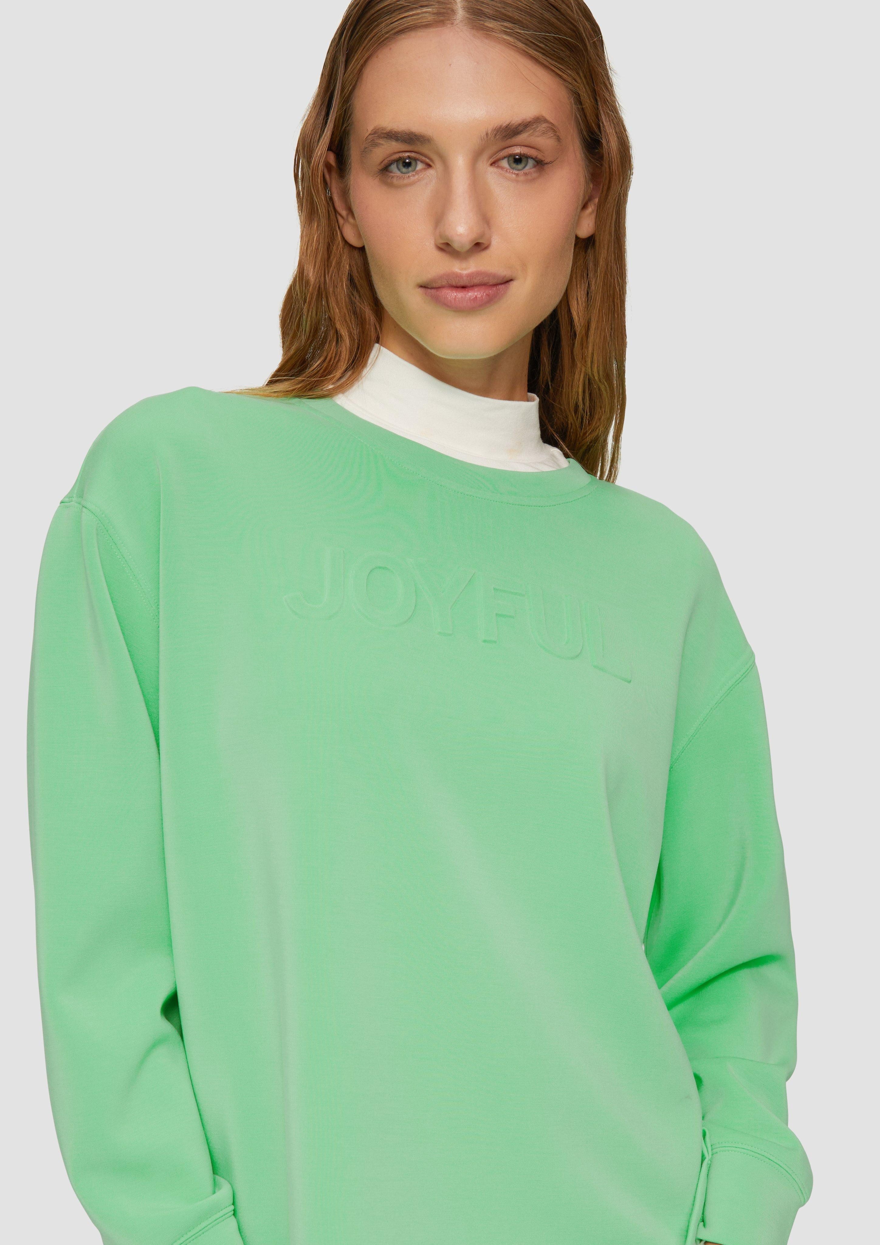 s.Oliver Sweatshirt Scuba-Sweatshirt aus Modalmix mit günstig online kaufen