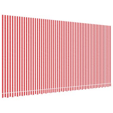 vidaXL Markise Markisenbespannung Rot und Weiß Gestreift 6x3 m (1-St)