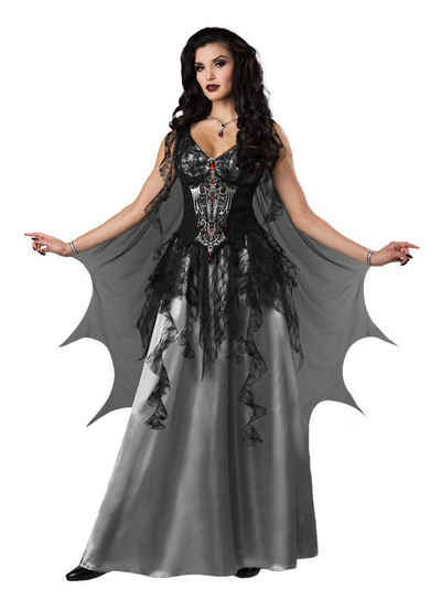In Character Kostüm Schattenvampirin Kostüm, Schönes Vampirkleid mit ätherischer Wirkung