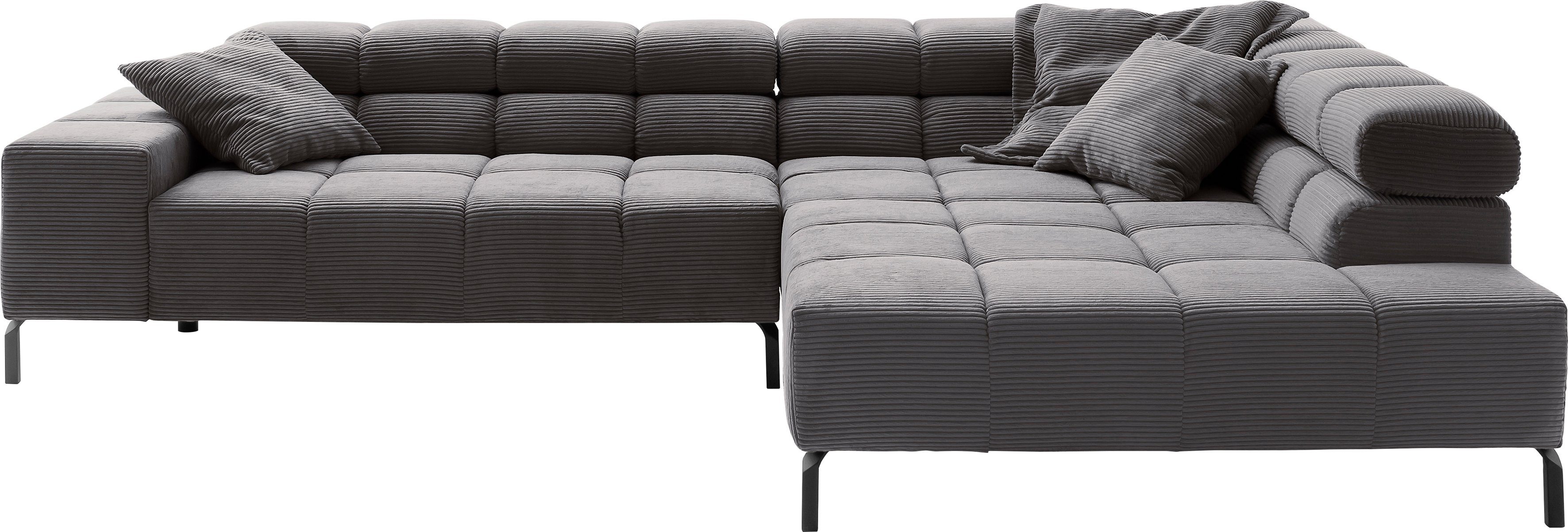 INOSIGN Ecksofa "Ancona New, wahlweise motorische Sitztiefenverstellung, au günstig online kaufen