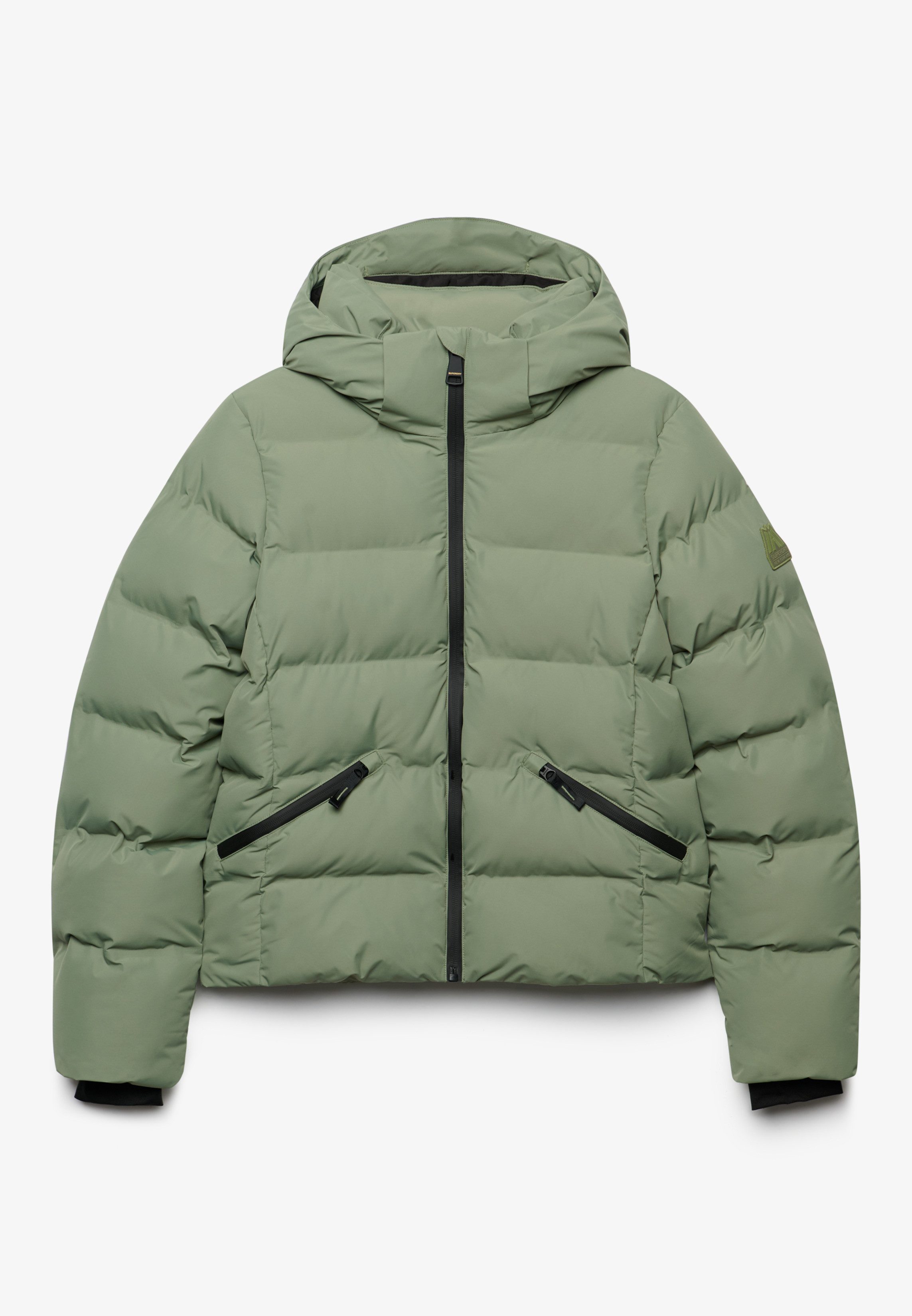 Superdry Steppjacke HOODED CITY PADDED JACKET Kunstfaser, relaxed fit