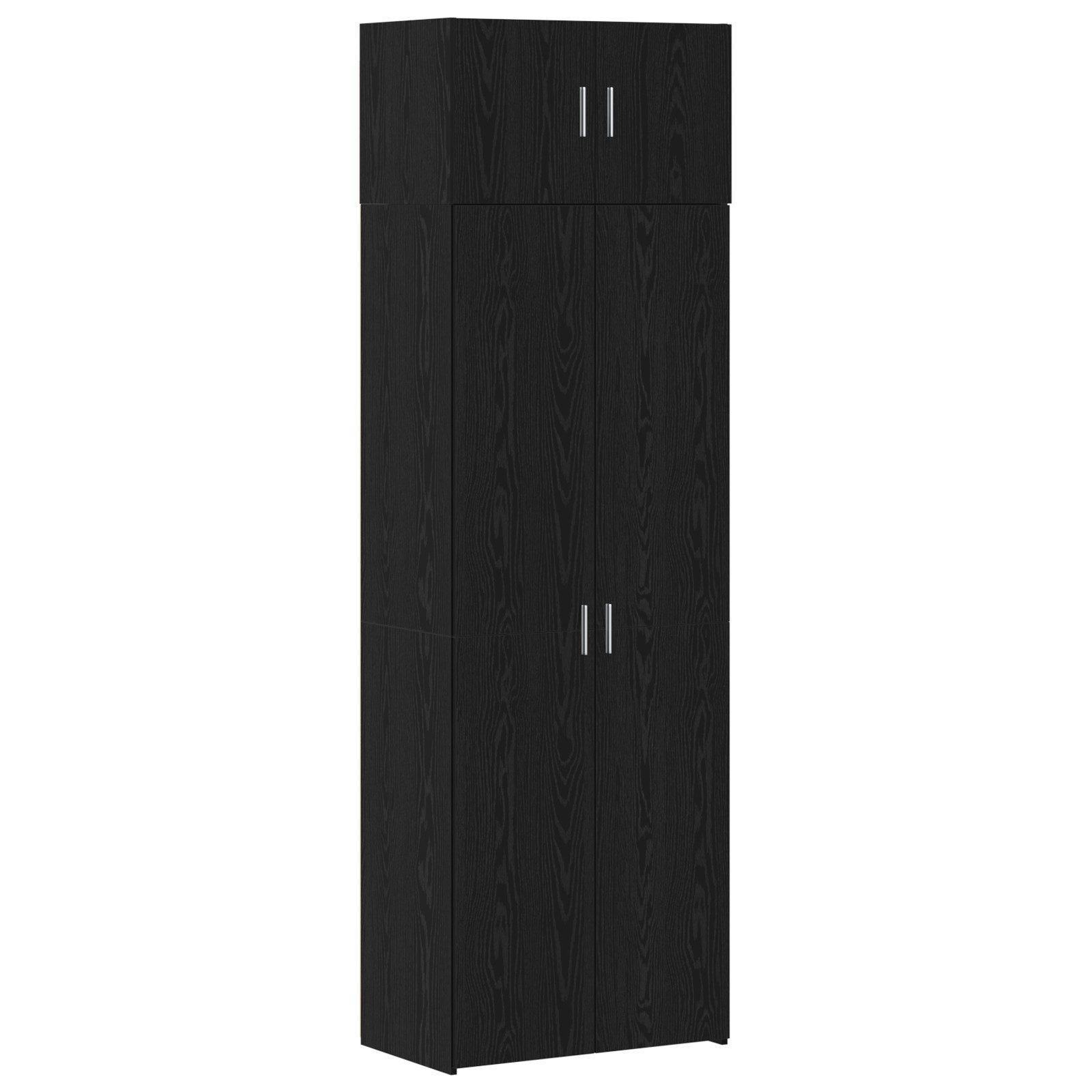 vidaXL Sideboard Stauraum Schrank Schwarz Eiche günstig online kaufen