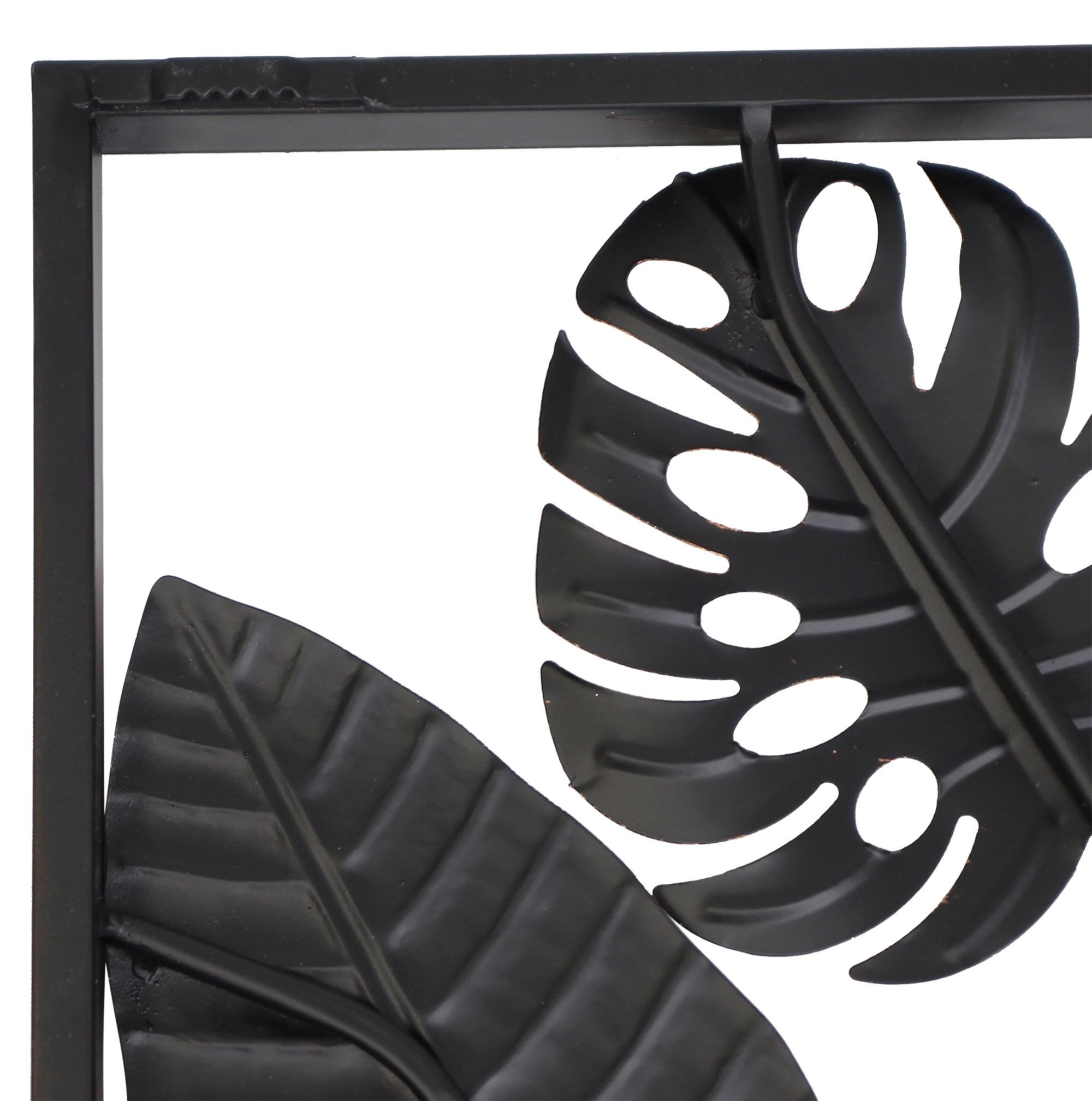 Dekoleidenschaft Wandbild "Blätter" aus Metall, 90x45 cm, in 3D Optik, Wanddeko, Wandschmuck, Blätter (1 St), Dekoobjekt, Metallbild, für Wohnzimmer Schlafzimme – Bild 5 von 5