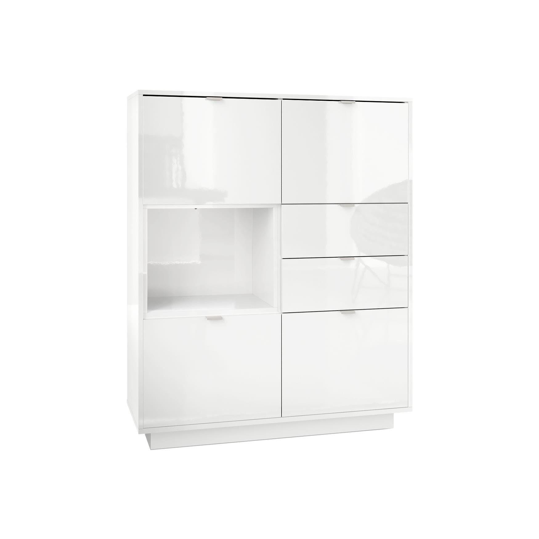 Vladon Highboard Metro (Highboard, mit 4 Türen, 2 Schubladen und 1 offenem günstig online kaufen