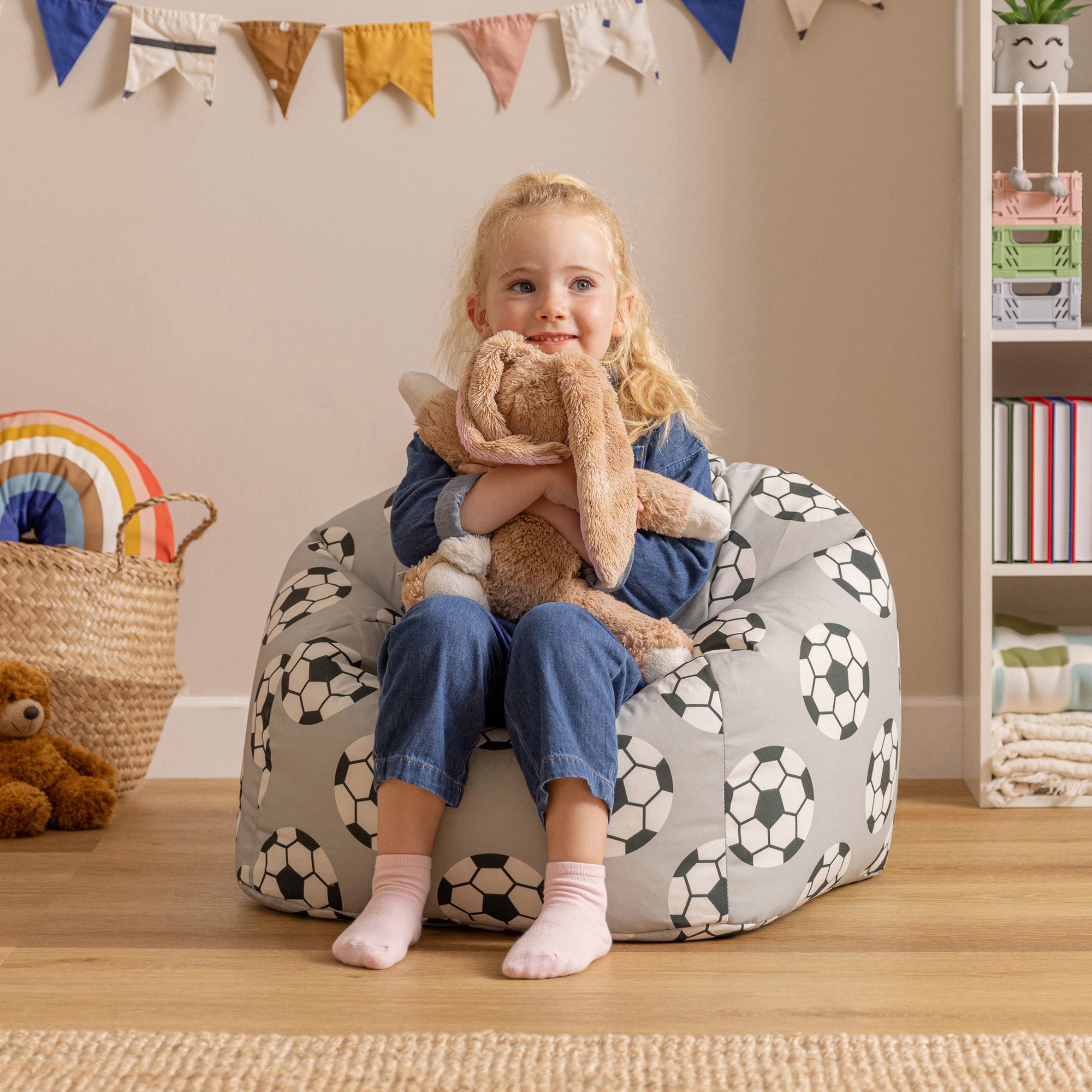 icon Sitzsack Kinder Indoor Outdoor Druck, 53x50cm, Made in Germany, für Ki günstig online kaufen