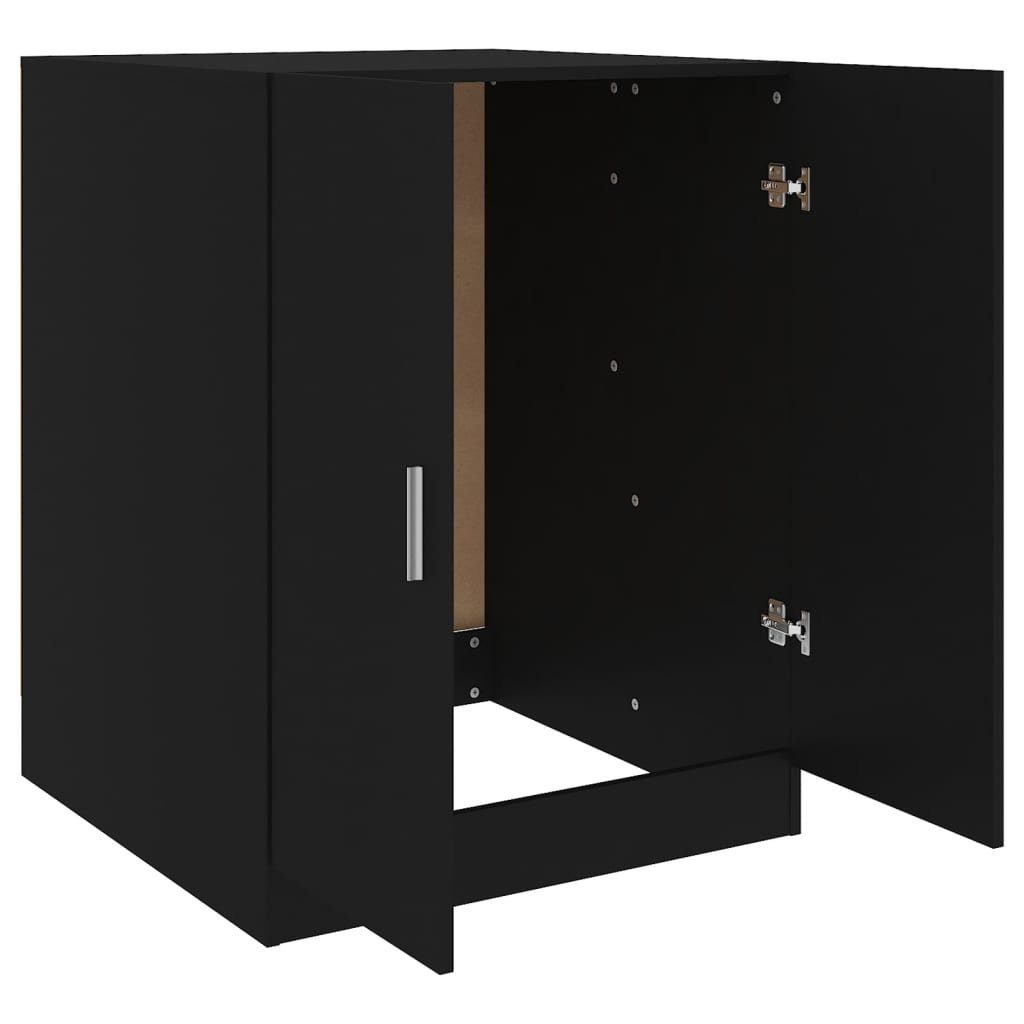 vidaXL Waschmaschinenumbauschrank Waschmaschinenschrank cm 71x71,5x91,5 Schwarz