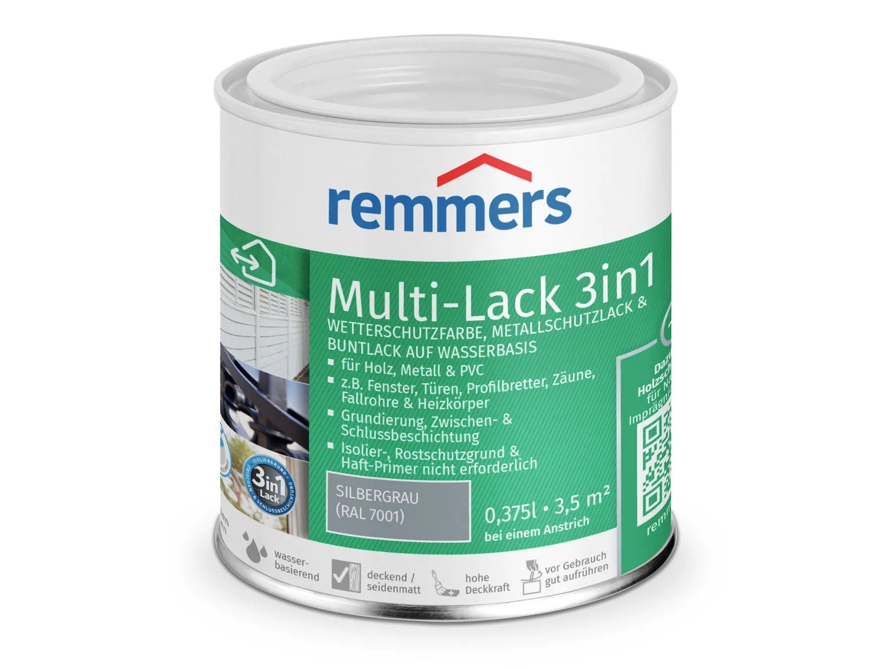 3in1 (RAL silbergrau 7001) Remmers Lack Multi-Lack