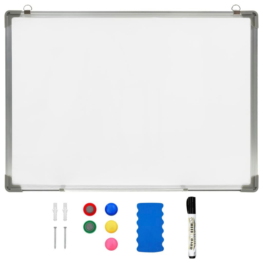 Magnettafel Magnetisches Whiteboard Weiß 70 x 50 cm Stahl