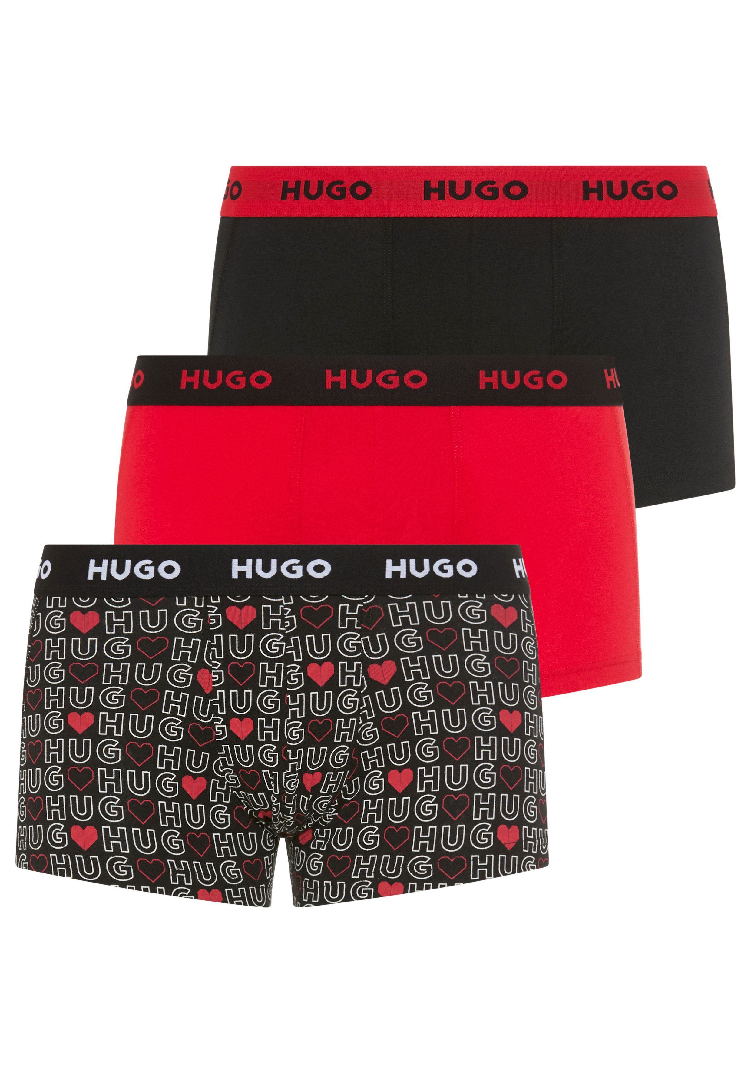 HUGO Trunk TRUNK TRIPLET DESIGN (Packung, 3-St) mit Logobund