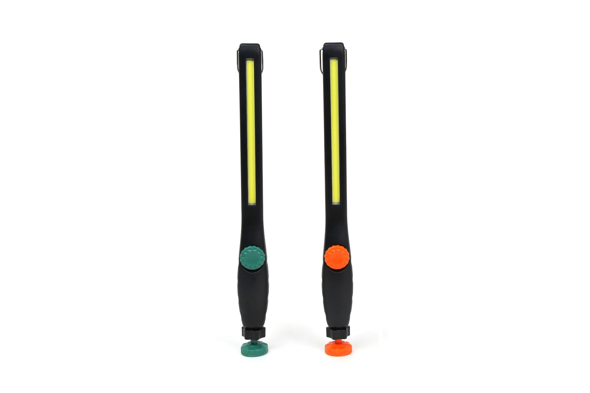ONDIS24 LED Arbeitsleuchte Akkuleuchte Stablampe für Camping mit magnetischem Haltefuß, LED fest integriert, Tageslichtweiß, 360° schwenkbar und Haken 800 Lumen 2000 mAh Akku