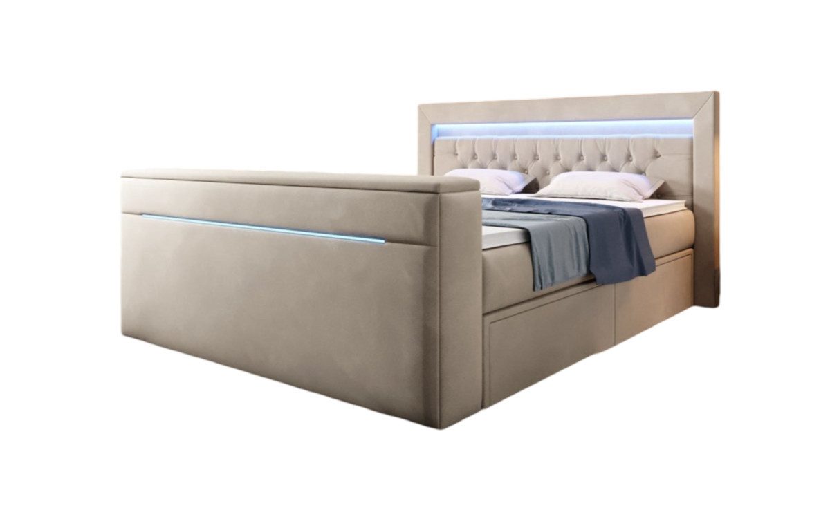 Luxusbetten24 Boxspringbett Jupiter, mit TV Lift, günstig online kaufen