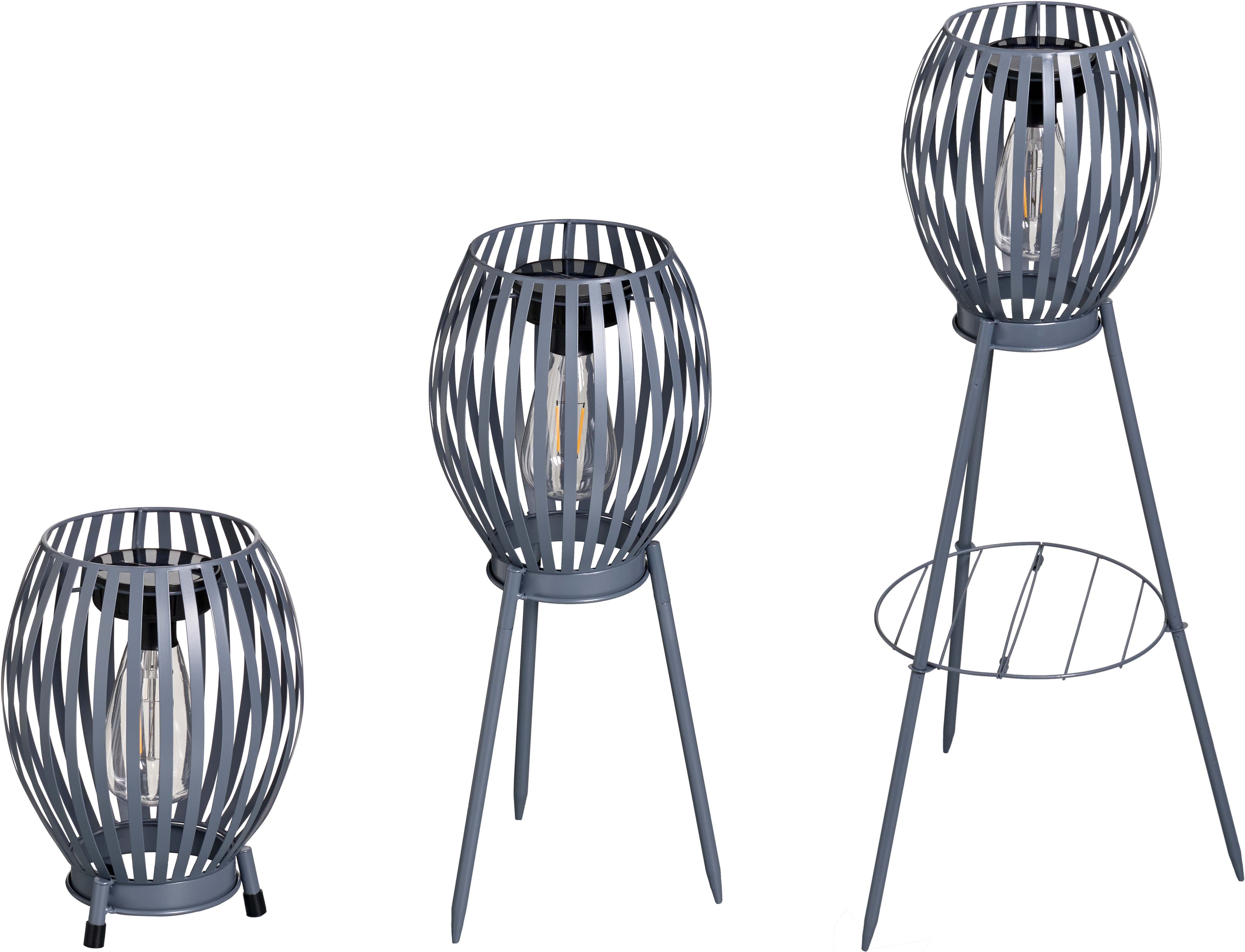 Northpoint LED Solarleuchte LED Solar Außen Stehlampe Stehleuchte Tischlampe warmweiß