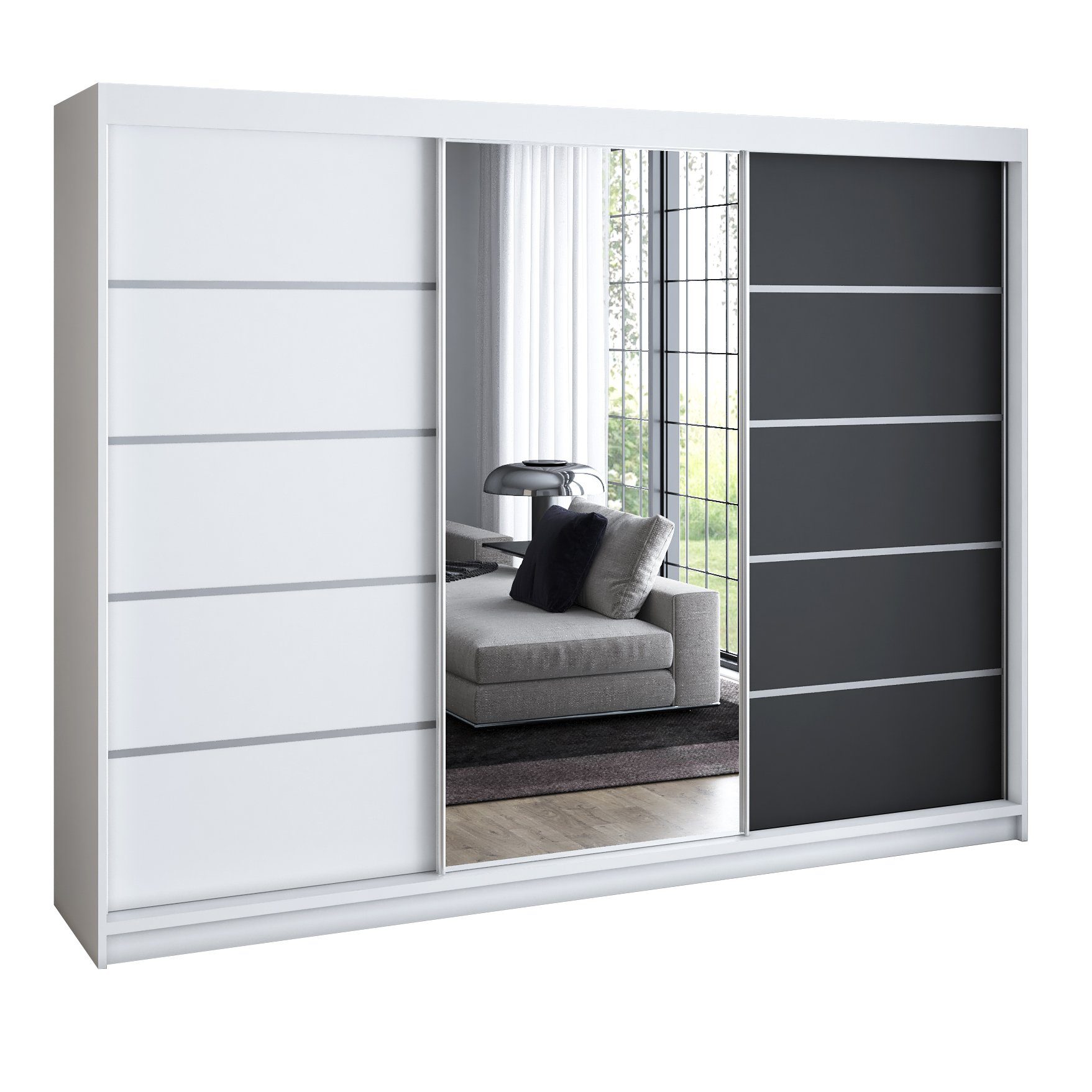 A&J MöbelLand GmbH Schwebetürenschrank VILANO 3 günstig online kaufen