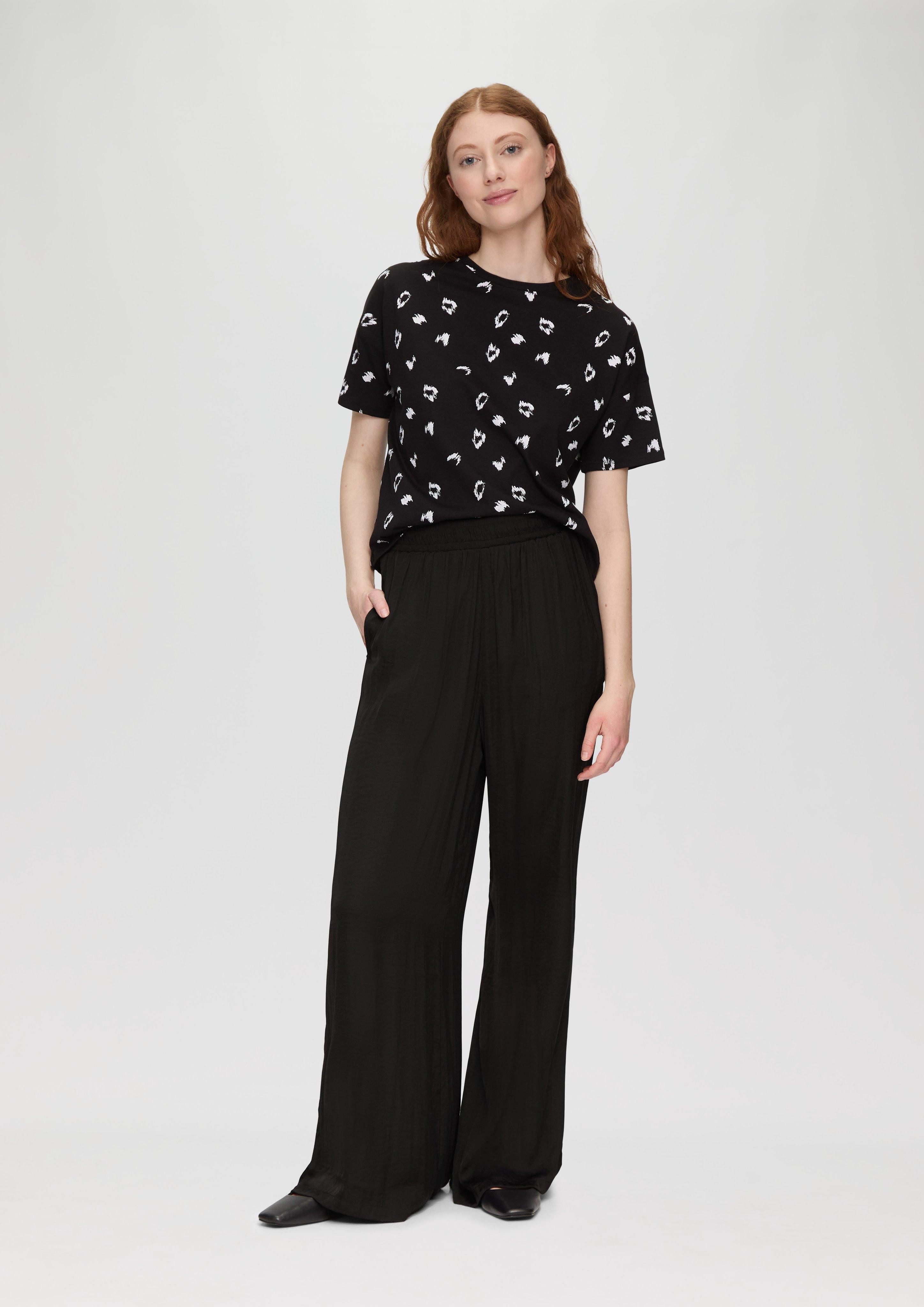 QS Stoffhose Culotte aus Satin mit günstig online kaufen