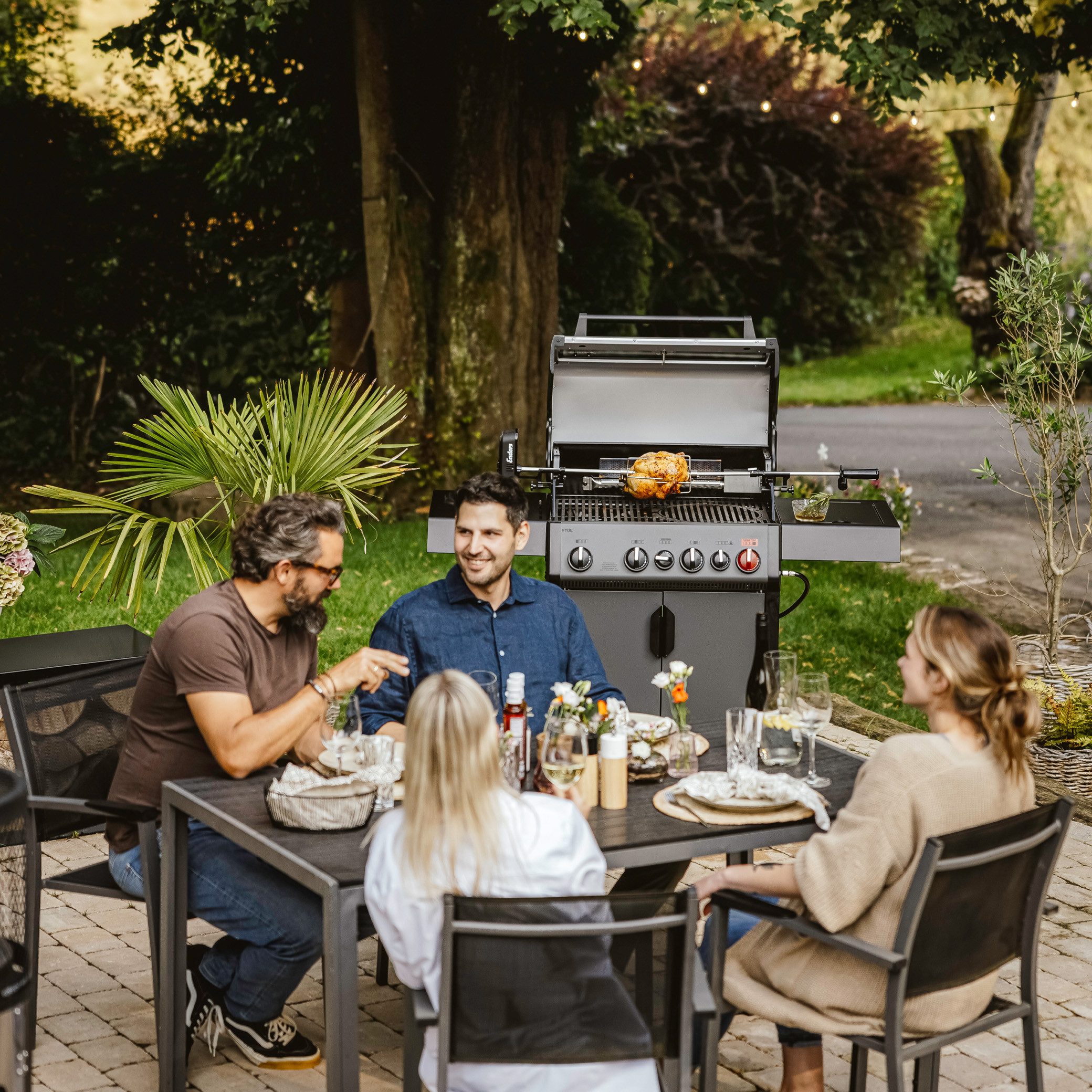 Enders® Gasgrill Hyde 4 SIKR Turbo Gasgrill 4 Brenner inkl. Fleischthermometer