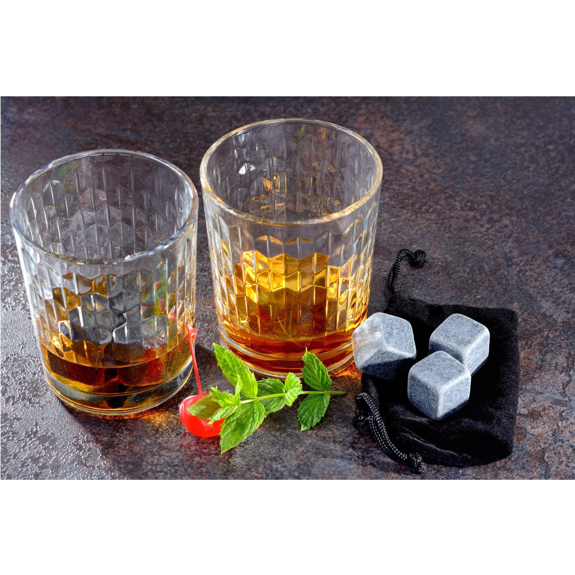 GRÄWE Eiswürfel-Steine GRÄWE Whiskeysteine aus Granit 6 Stück
