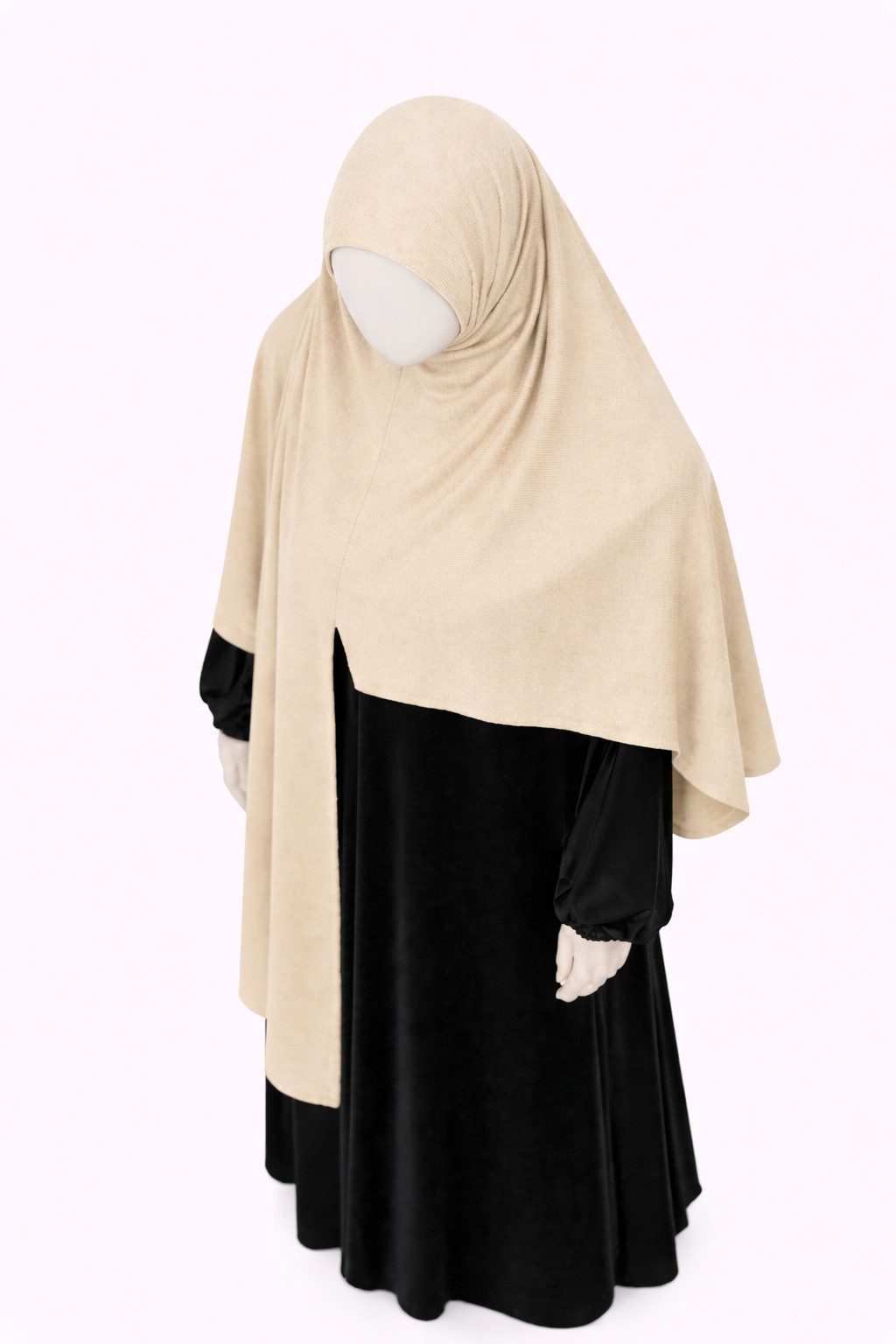 Aymasal Hijab Easy Jersey Hijab to-go Kopftuch Schal Tuch Islam Extra lang 180x70 (Einzelstück, 1-St., Einzelartikel) Easy Hijab mit Frontnaht aus Viskose Stretch Komfort