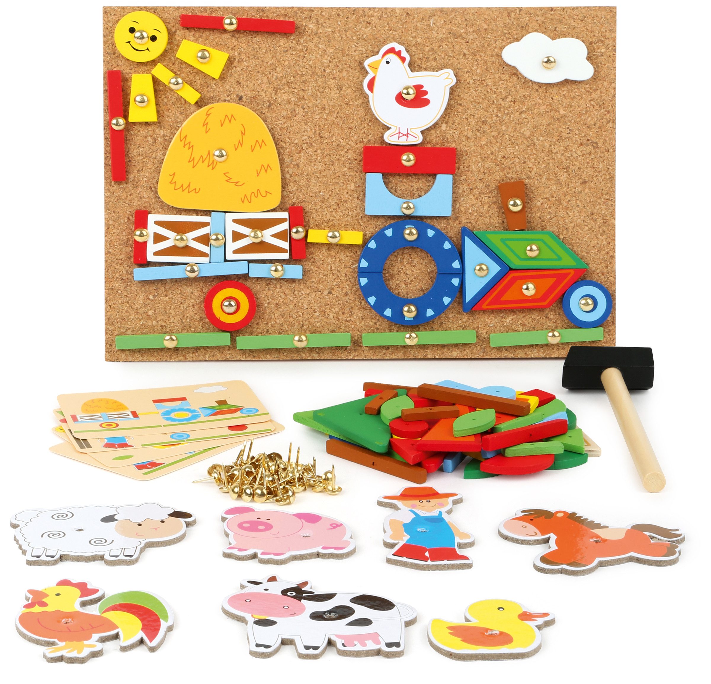 Small Foot Lernspielzeug Hämmerchenspiel Bauernhof