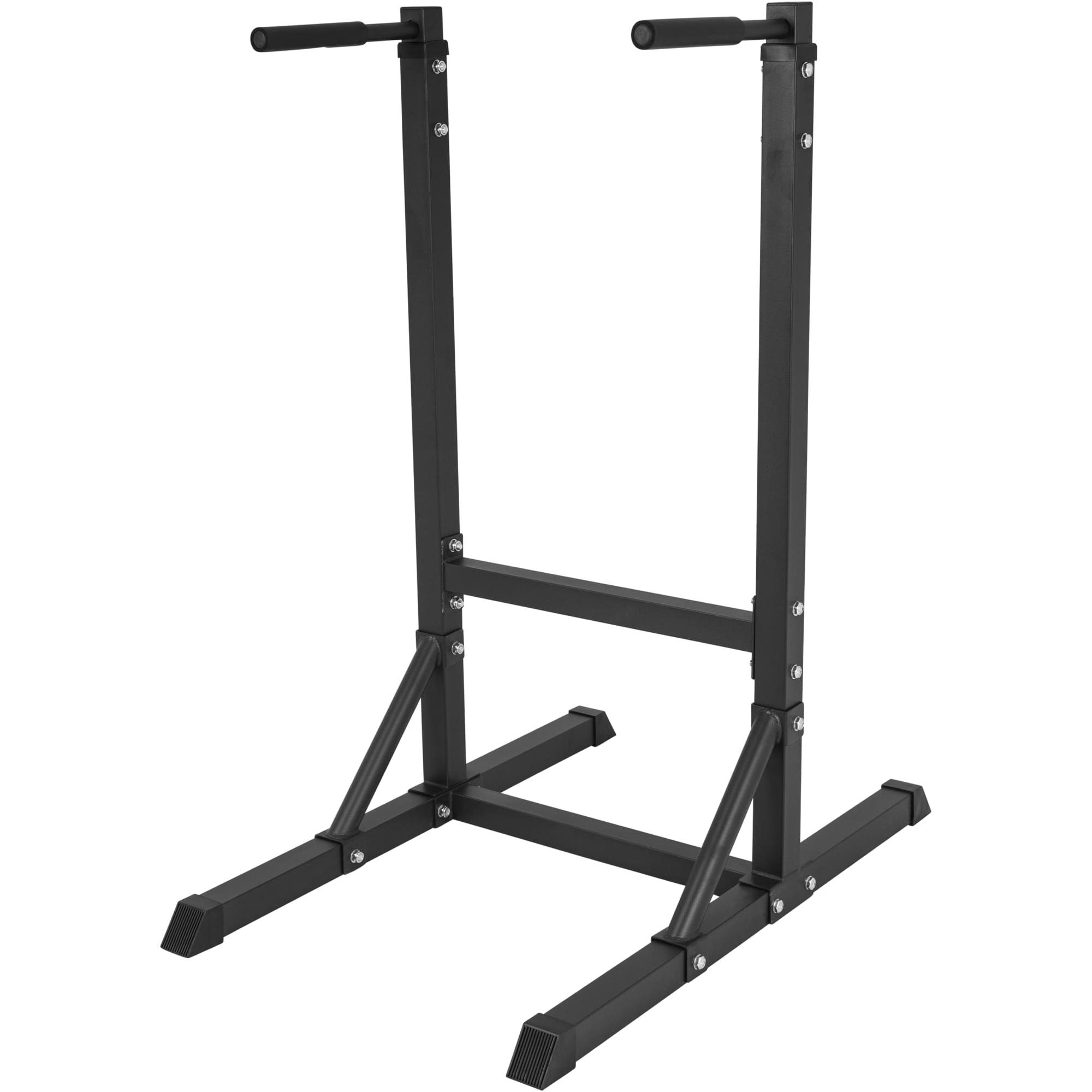 Kraftstation Dip Station - 98x65x125cm, bis 150kg, Stahl, Schwarz/Weiß - Dip Barren
