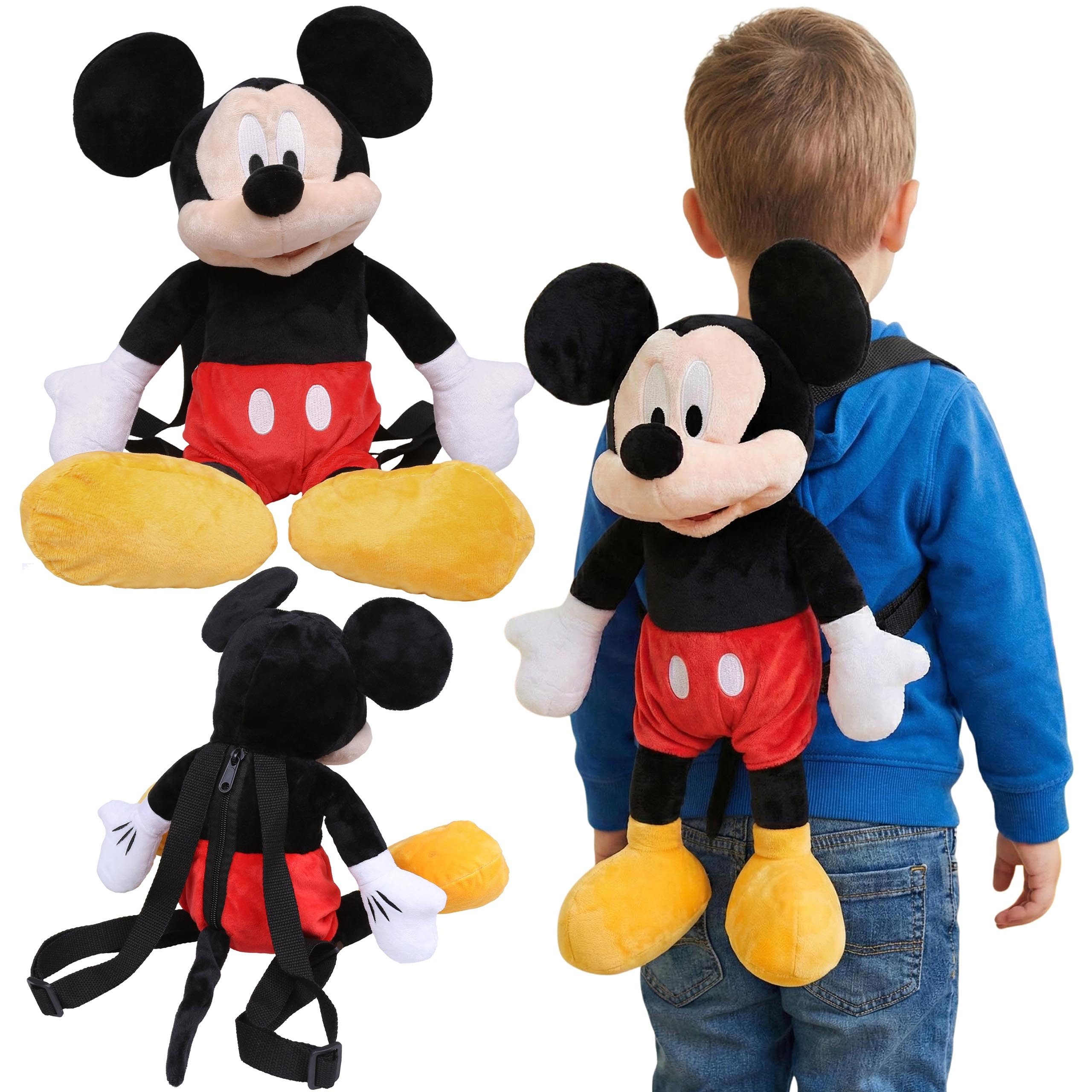 Sarcia.eu Kinderrucksack Mickey Mouse 3D Plüschrucksack für Kinder, Kindergarten