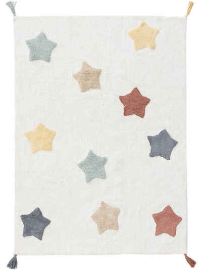 Kinderteppich Stars, benuta, rechteckig, Höhe: 6 mm, Kunstfaser, Berber, Ethno-Style, Wohnzimmer