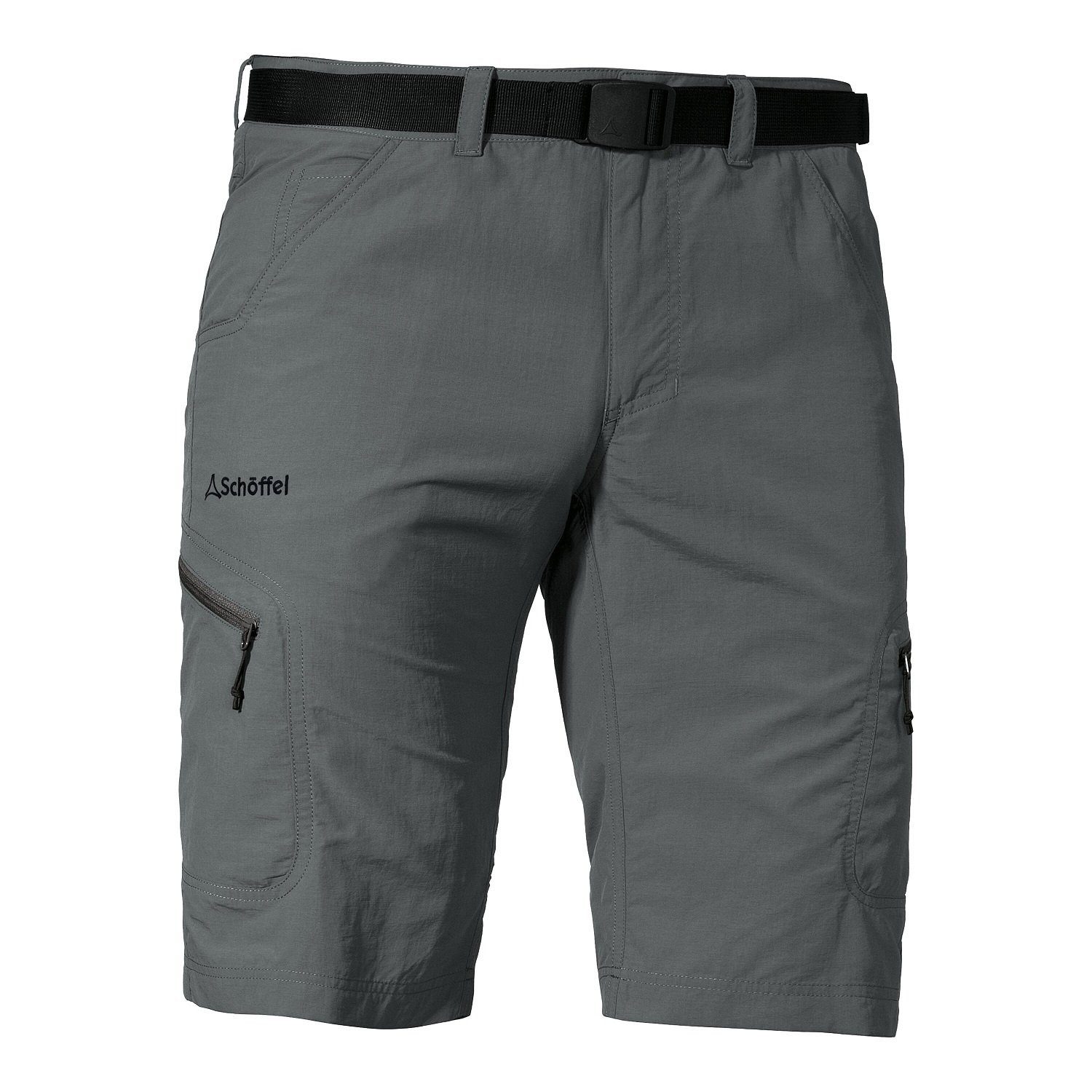 Schöffel Trekkinghose Reise-Wanderhose Silvaplana2 kurz (UV-Schutz) asphaltgrau Herren