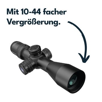 Vector Optics Vector Optics SCOM-41 Veyron 10x44 Zielfernrohr (Ideal für Jagd, Sport und Airsoft)