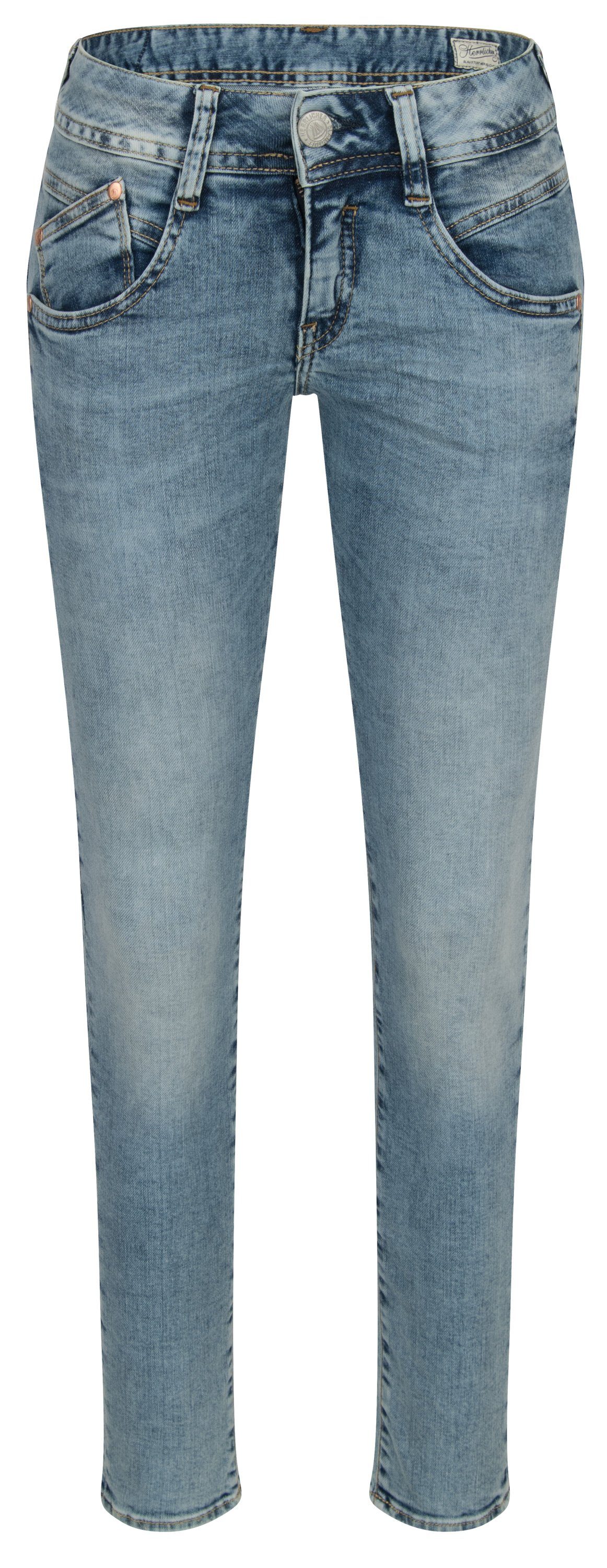 Stretch-Jeans HERRLICHER GILA Slim Organic Denim blast 5606-OD100-078