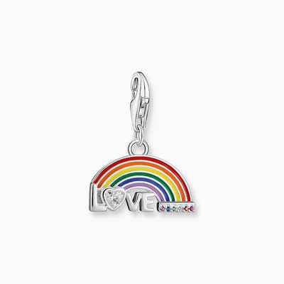 THOMAS SABO Charm-Einhänger »Charm-Anhänger bunter Regenbogen Silber«