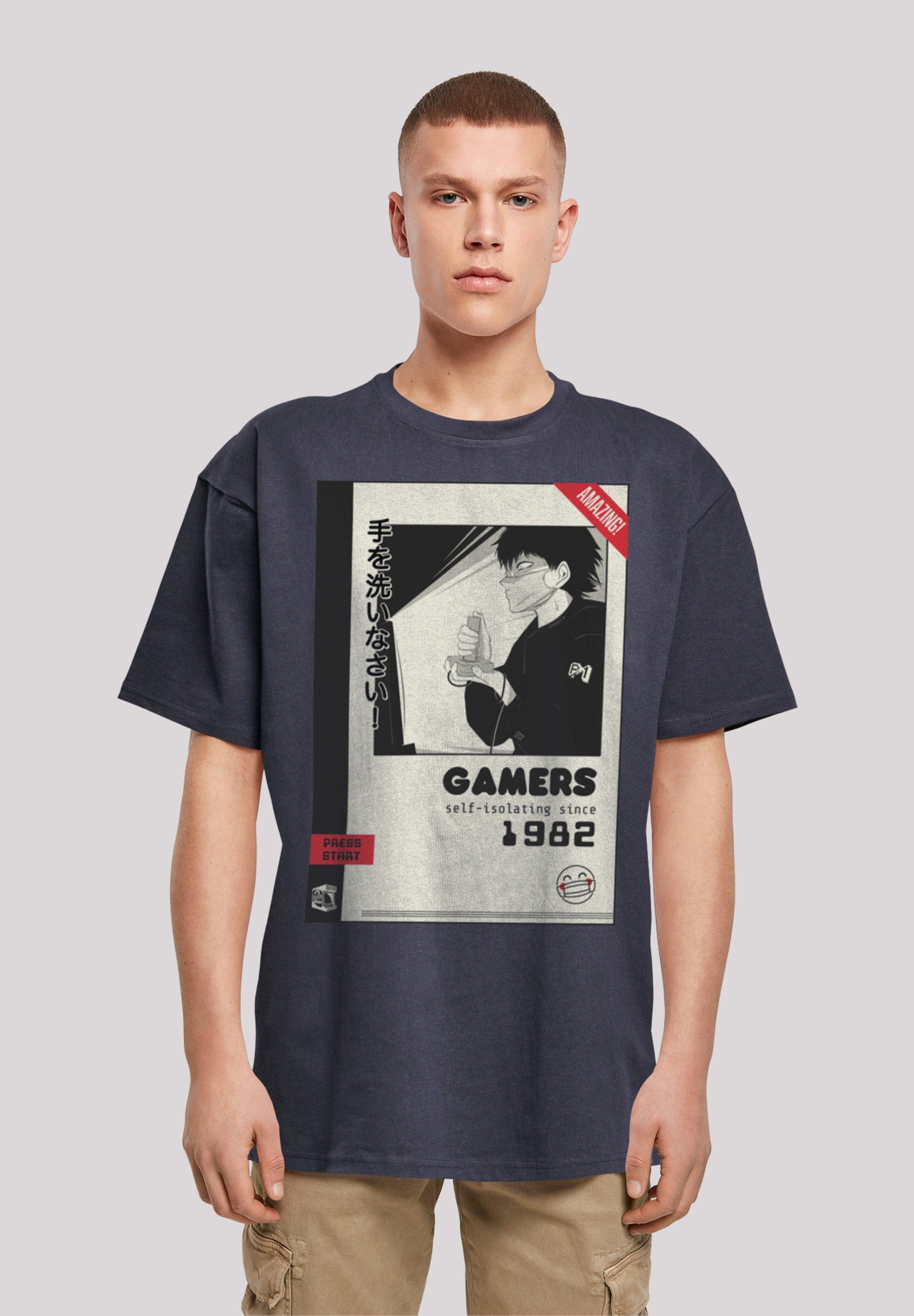 F4NT4STIC T-Shirt self-isolating since 1982 Retro Gaming SEVENSQUARED Print navy | T-Shirts
