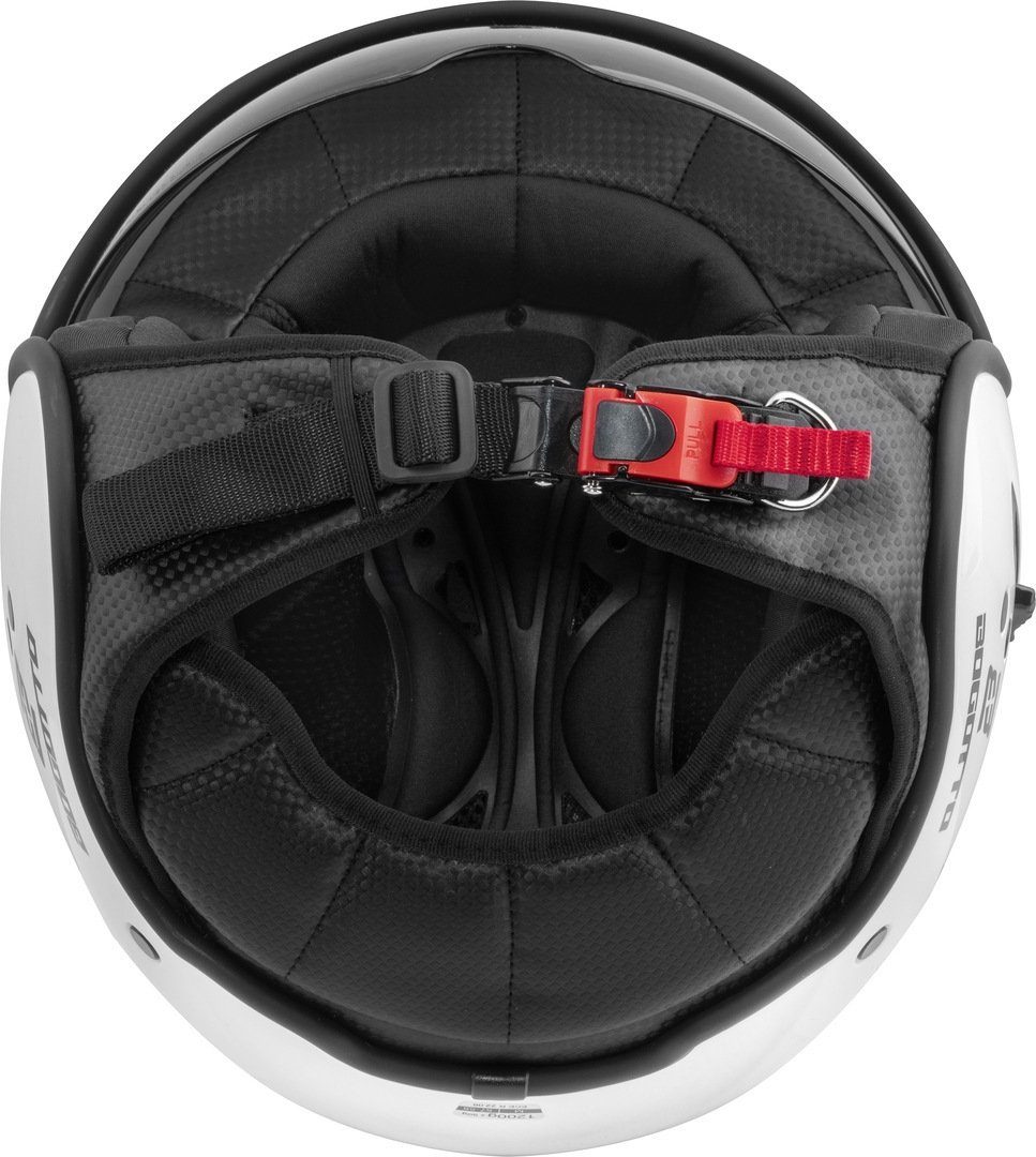 Bogotto Motorradhelm H595 SPN Jethelm, Herausnehmbares Innenfutter,integriertes Sonnenvisier