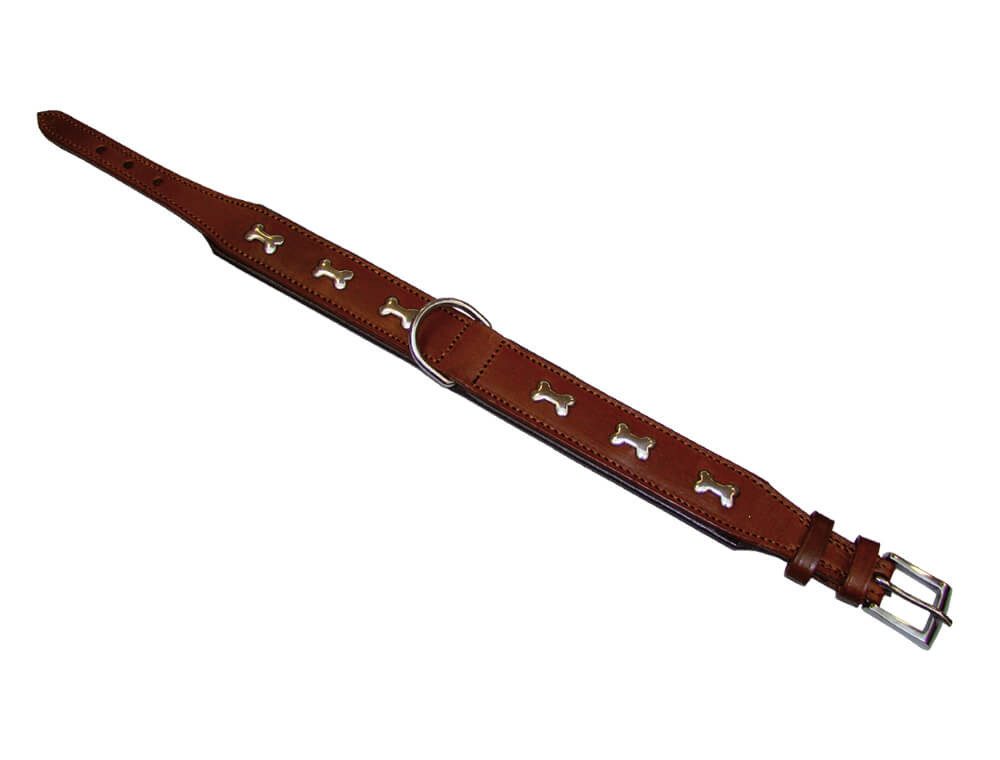 Nobby Hunde-Halsband Leder Halsband "CERRO", cognac/braun, 40cm, Leder