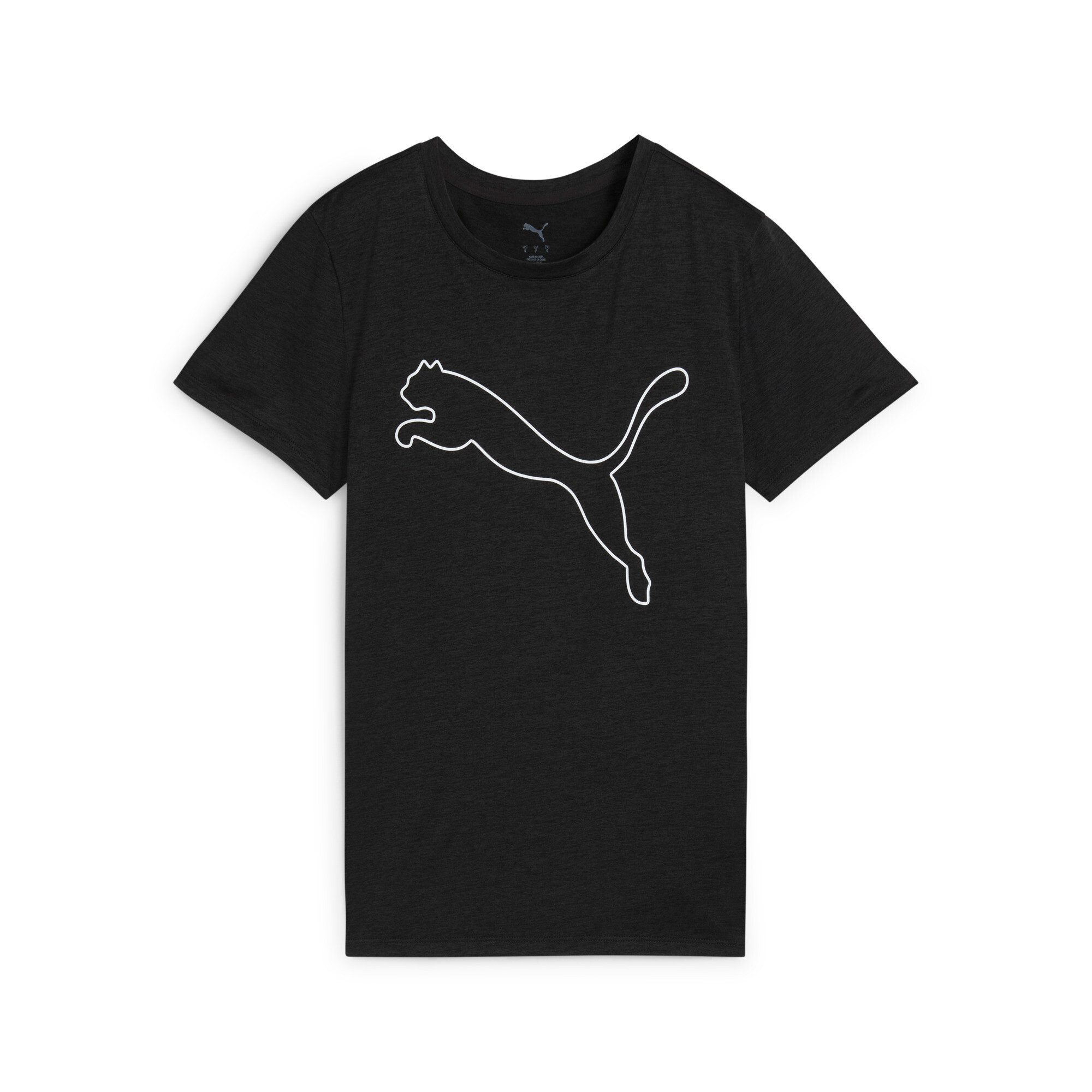 PUMA Trainingsshirt W TAD ESSENTIAL HEATHER LOGO TEE Kurzarm, sportliches T-Shirt, für sportliche Aktivitäten – Bild 5 von 5