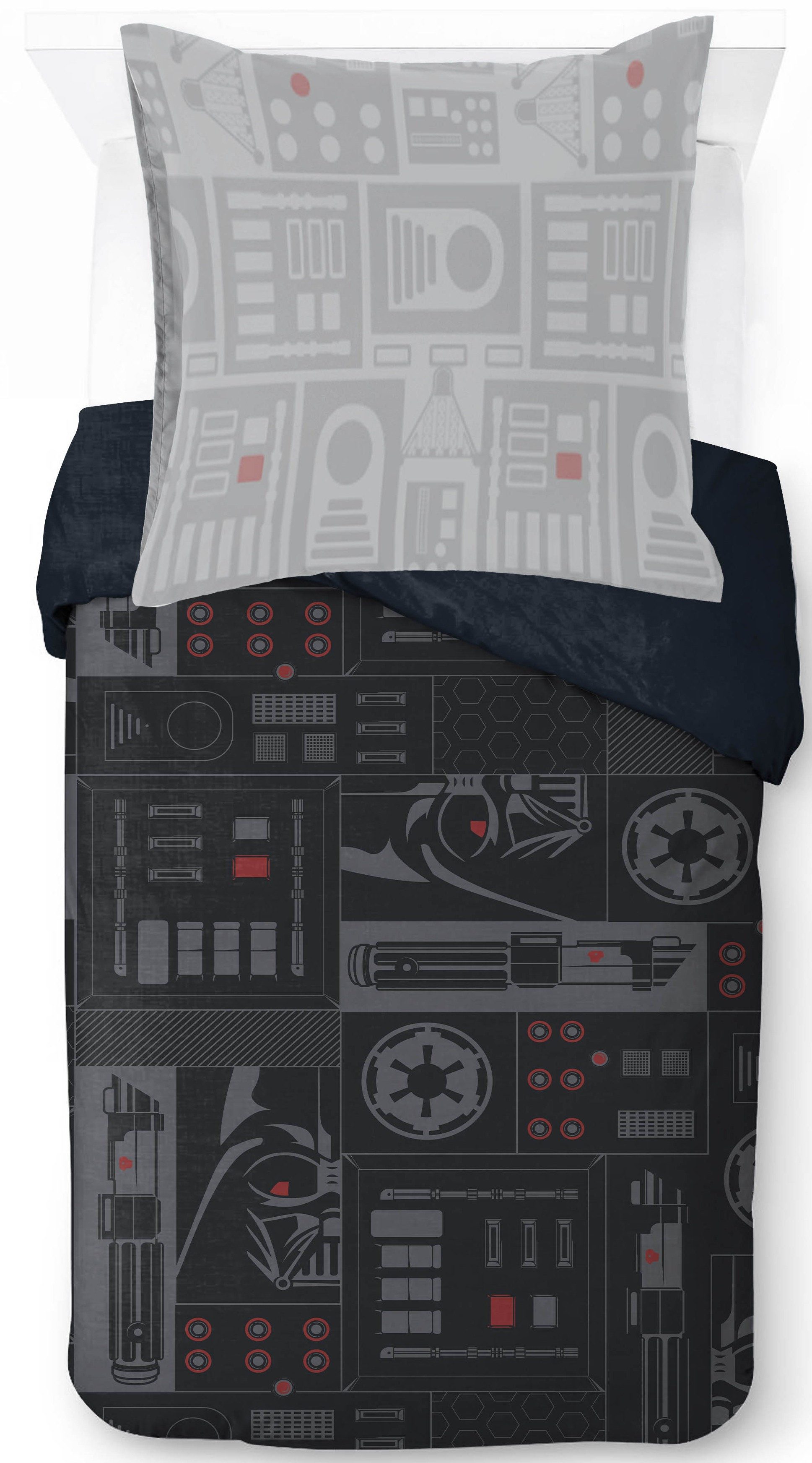 Star Wars Kinderbettwäsche Star Wars Dark Side Vader, Linon, 2 teilig, 100% Baumwolle