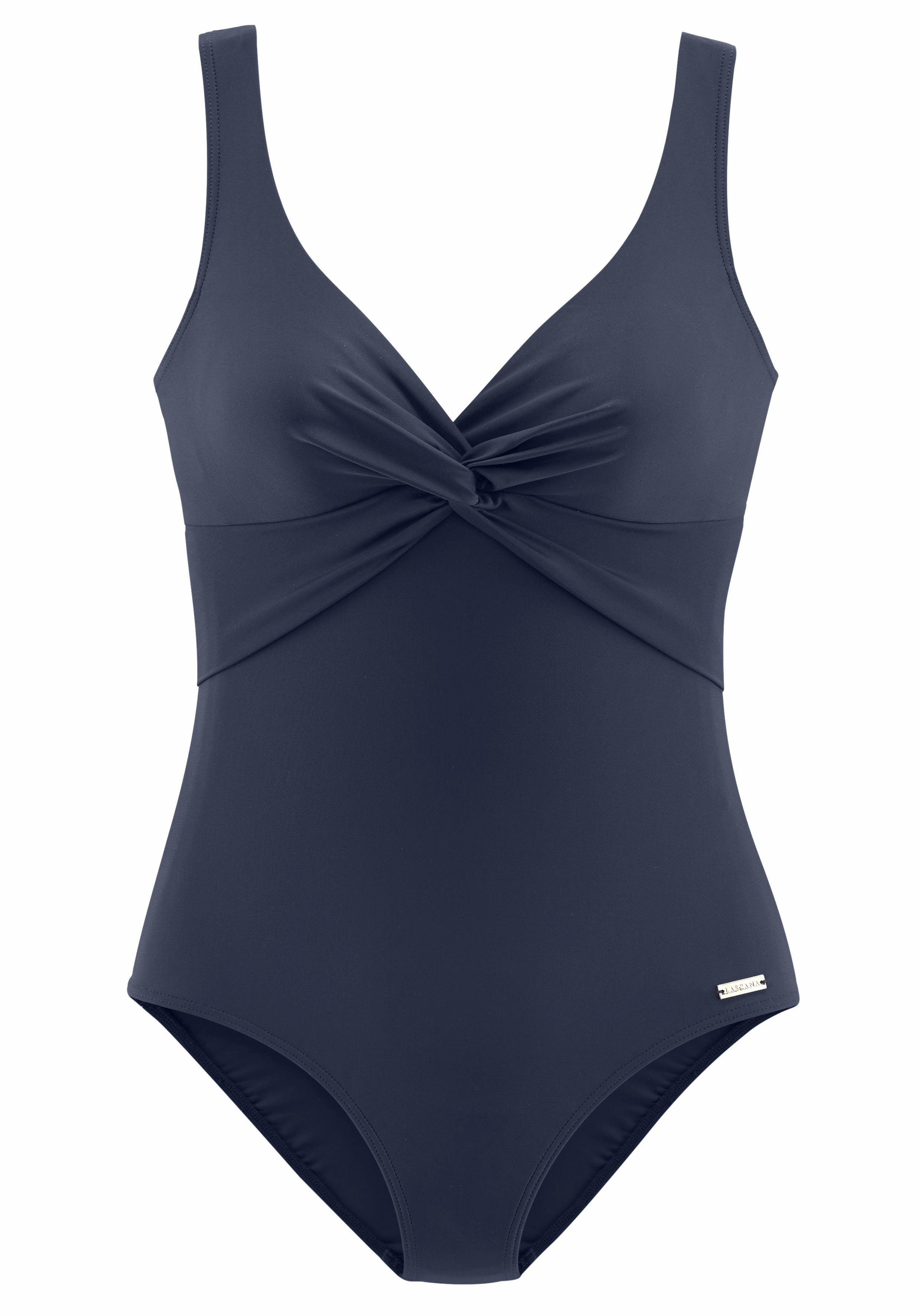 LASCANA Badeanzug mit Shaping-Einsatz vorn, eingearbeitete Softcups, mit Raffungen mehr