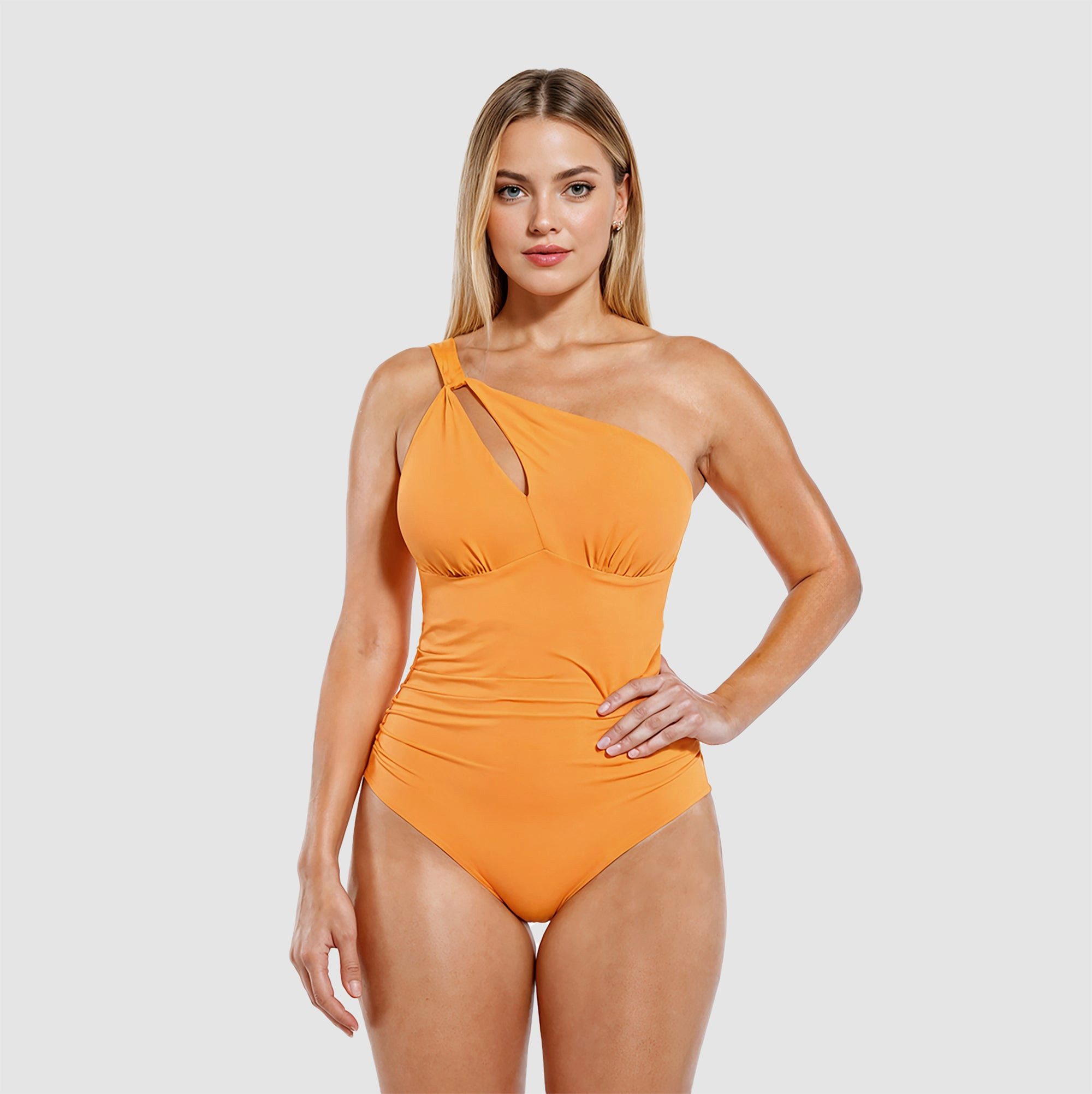 Creamy Fabrics Badeanzug Cut out Shaping - Badeanzug-Neon Orange-M