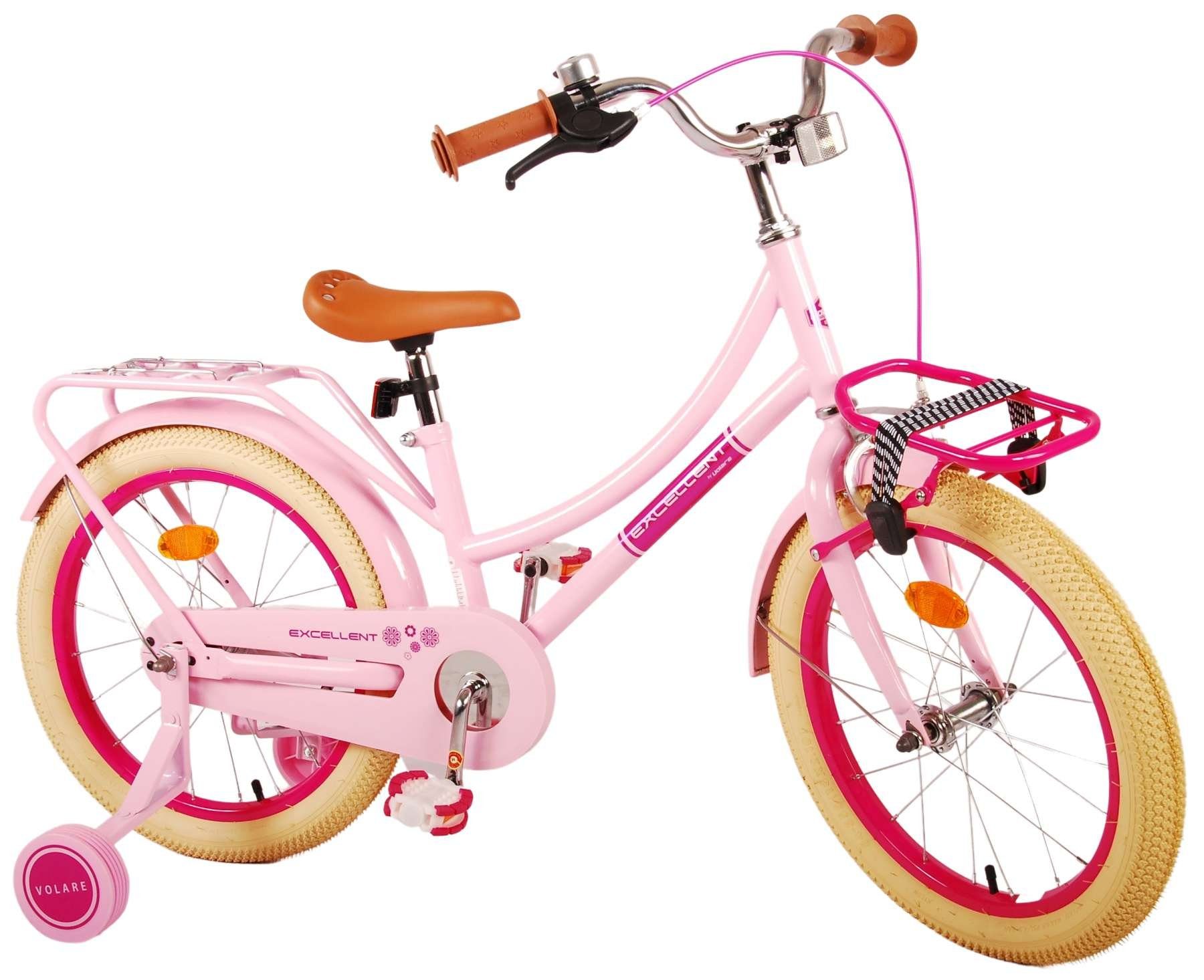 Kinderfahrrad Excellent - Mädchen - 16 oder 18 Zoll- bis 60kg - 95% zusammengebaut