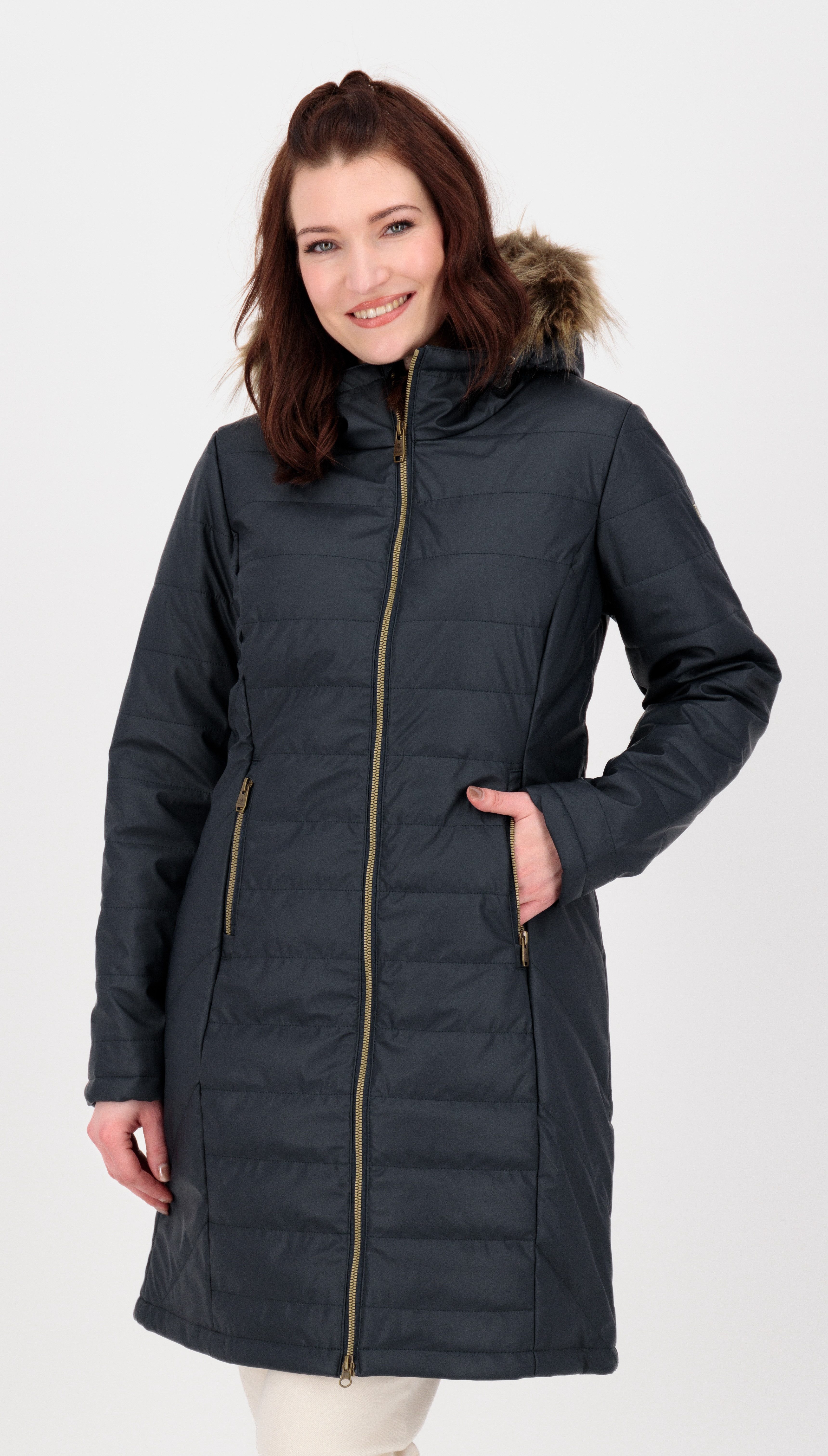 Giga.dx Steppjacke GW 12 WMN QLTD PRK CS Damen Steppmantel Regenparka Regenmantel mit Kapuze
