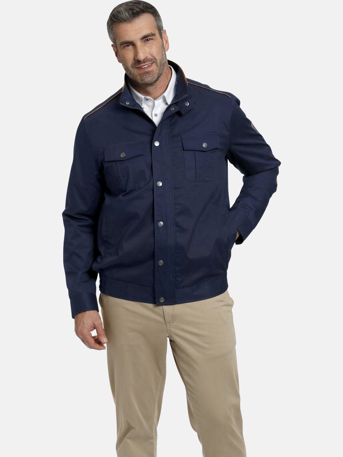 Charles Colby Outdoorjacke SIR EOLANN mit Ellenbogen-Patches