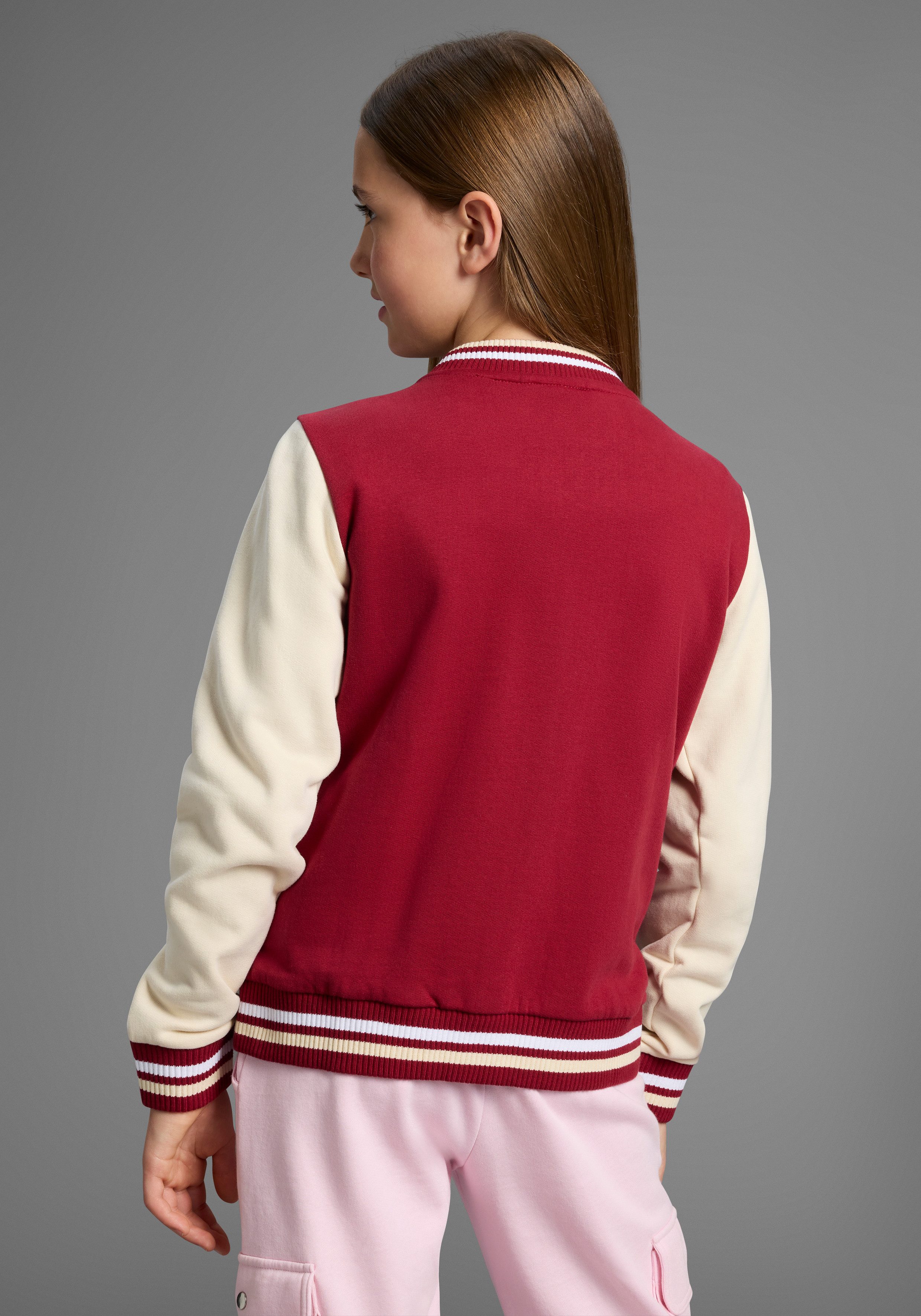 KangaROOS Sweatjacke College-Jacke mit Kragen