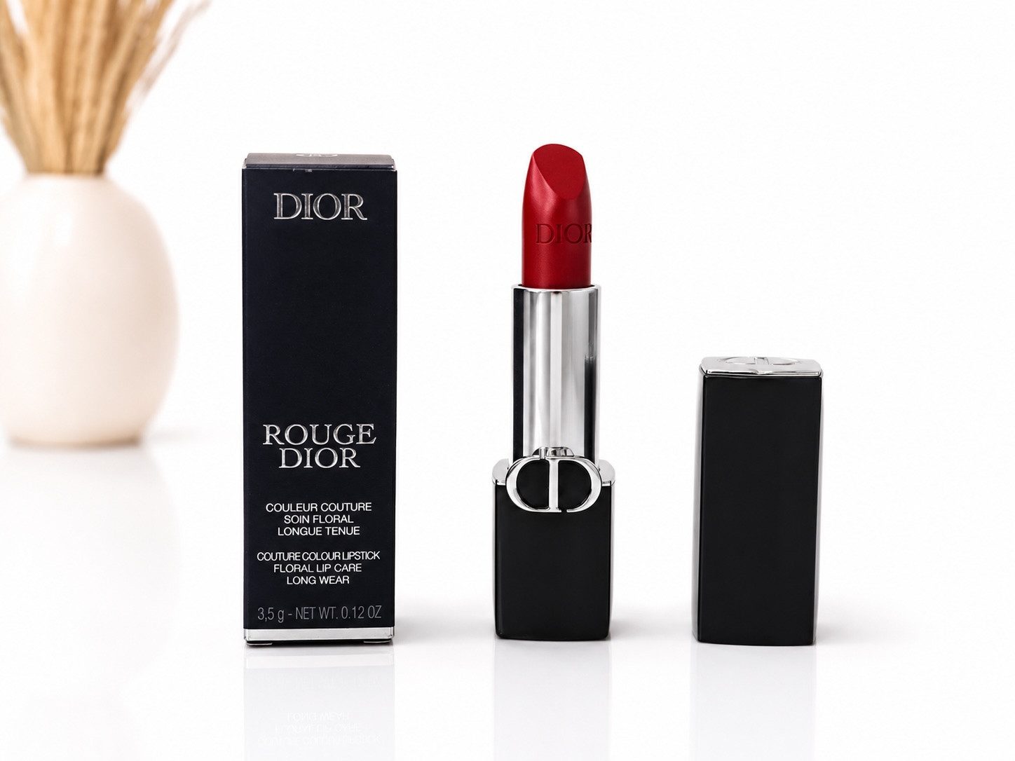 Dior Lippenstift Rouge Dior 999 Satin Lipstick 3,5g Couture Lippenstift Rot Neu & OVP