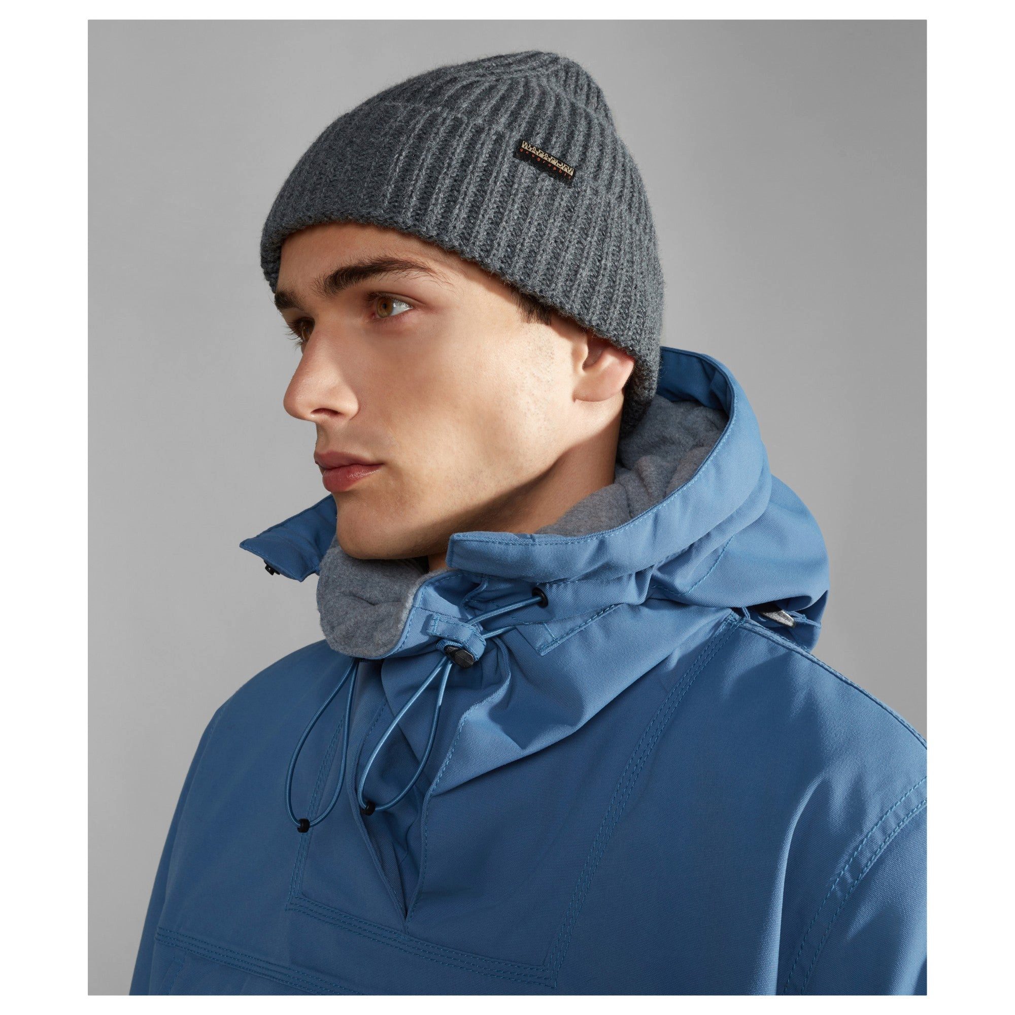 Napapijri Strickmütze Foli 3 - Mütze (dark grey melange)